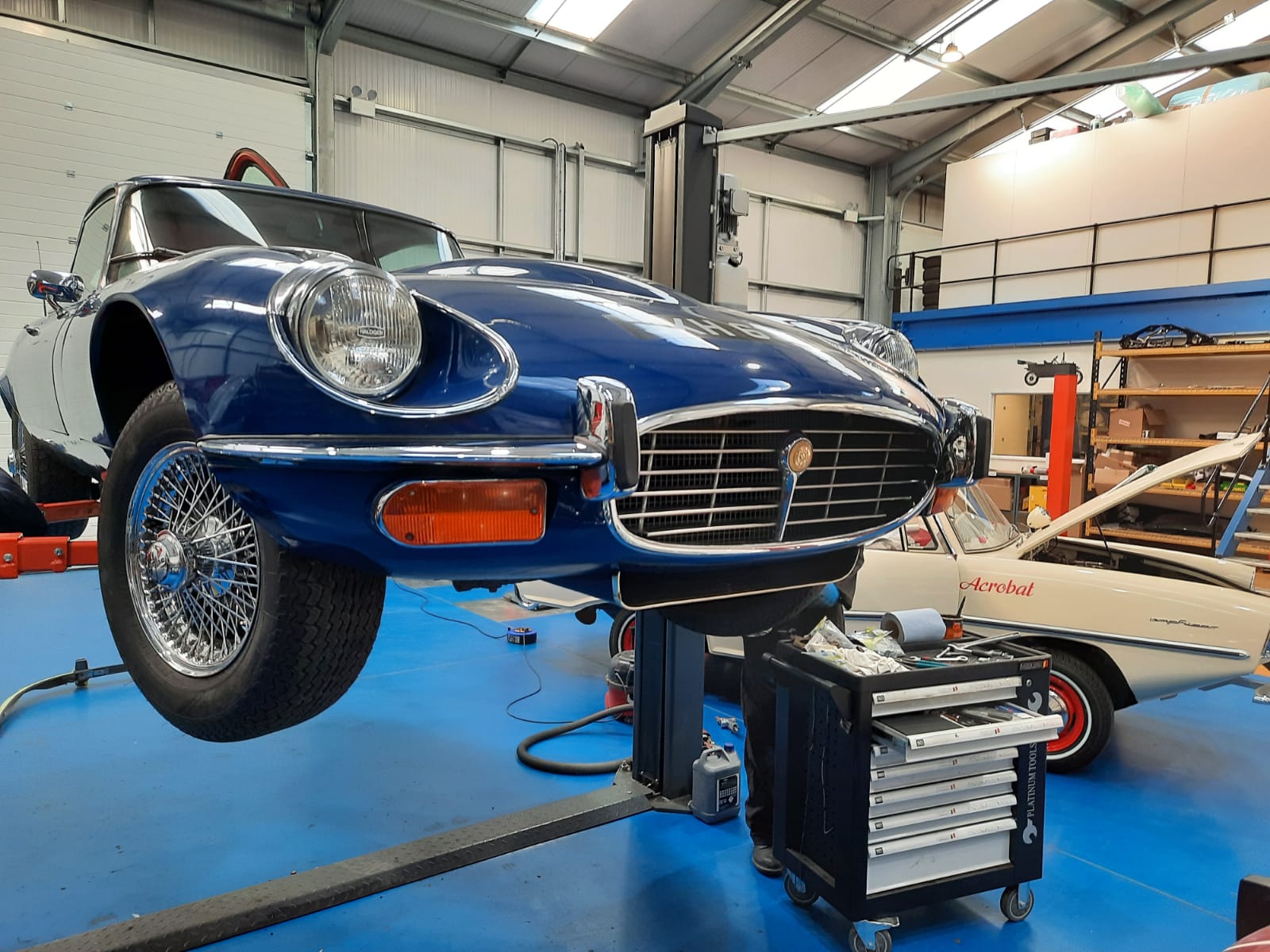 02032021 Blue Etype chrome fitted 8 1