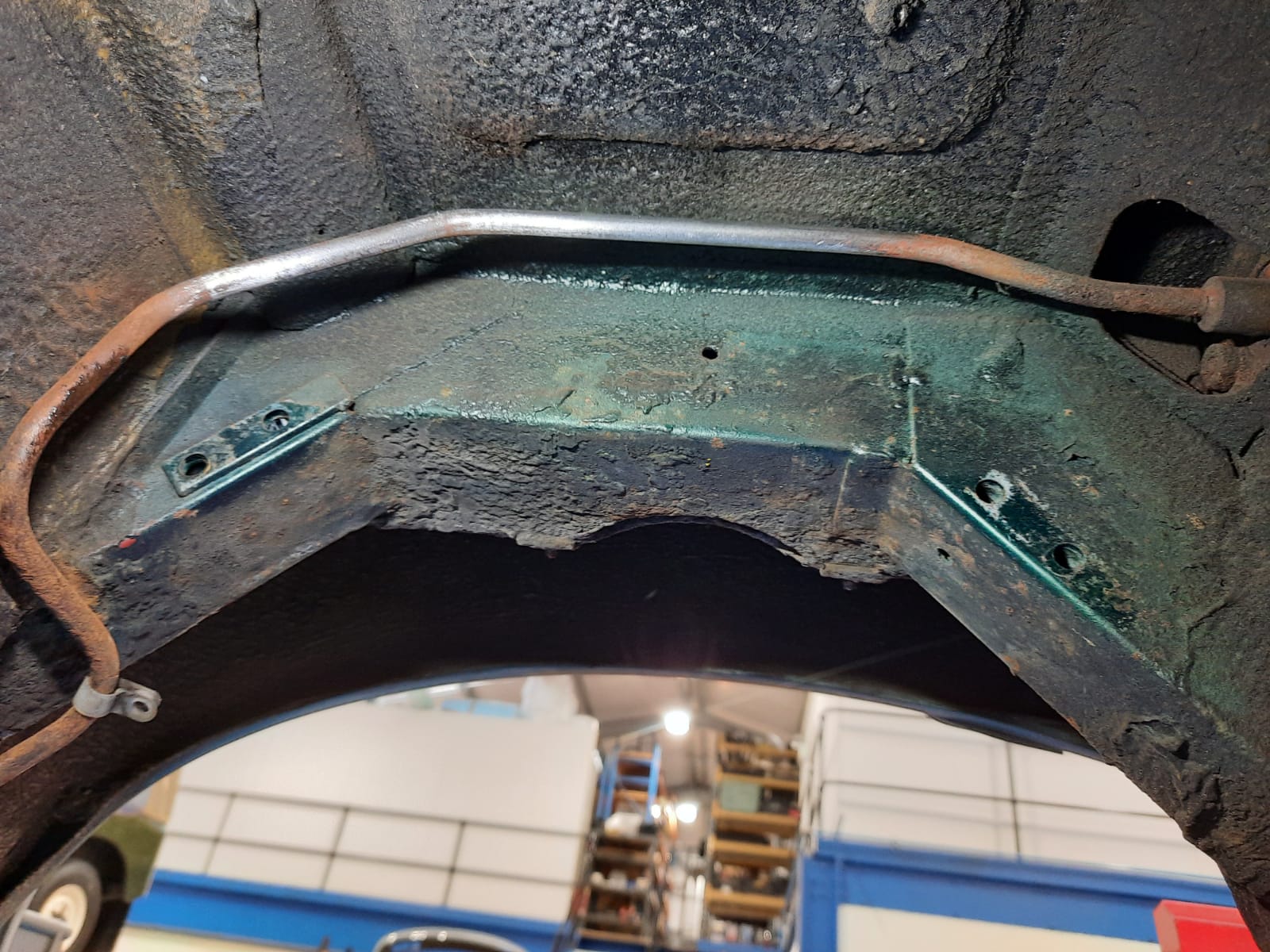 11 03 2021 Green Jag rusty fuel line replaced 1 1