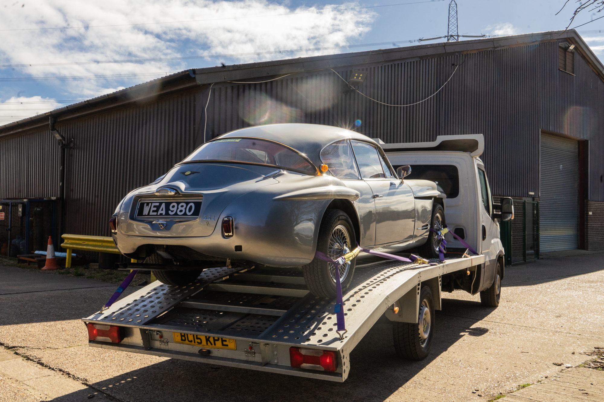 12 03 2021 1959 Silver Jensen leaving 1