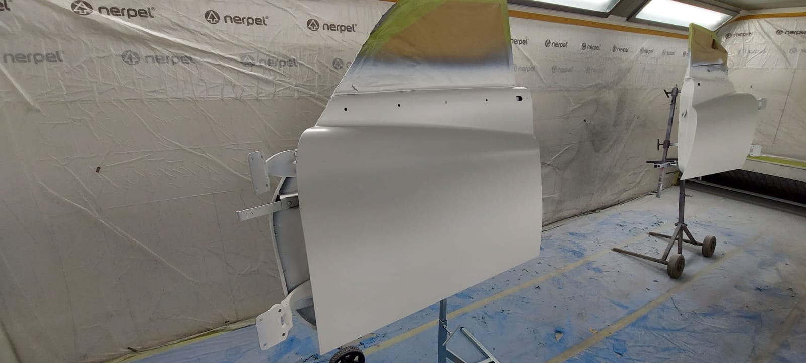 16 03 2021 Mk7 Jaguar doors prep and ready for primer and primed 1 1