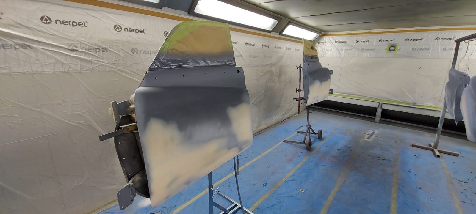 16 03 2021 Mk7 Jaguar doors prep and ready for primer and primed 2 1