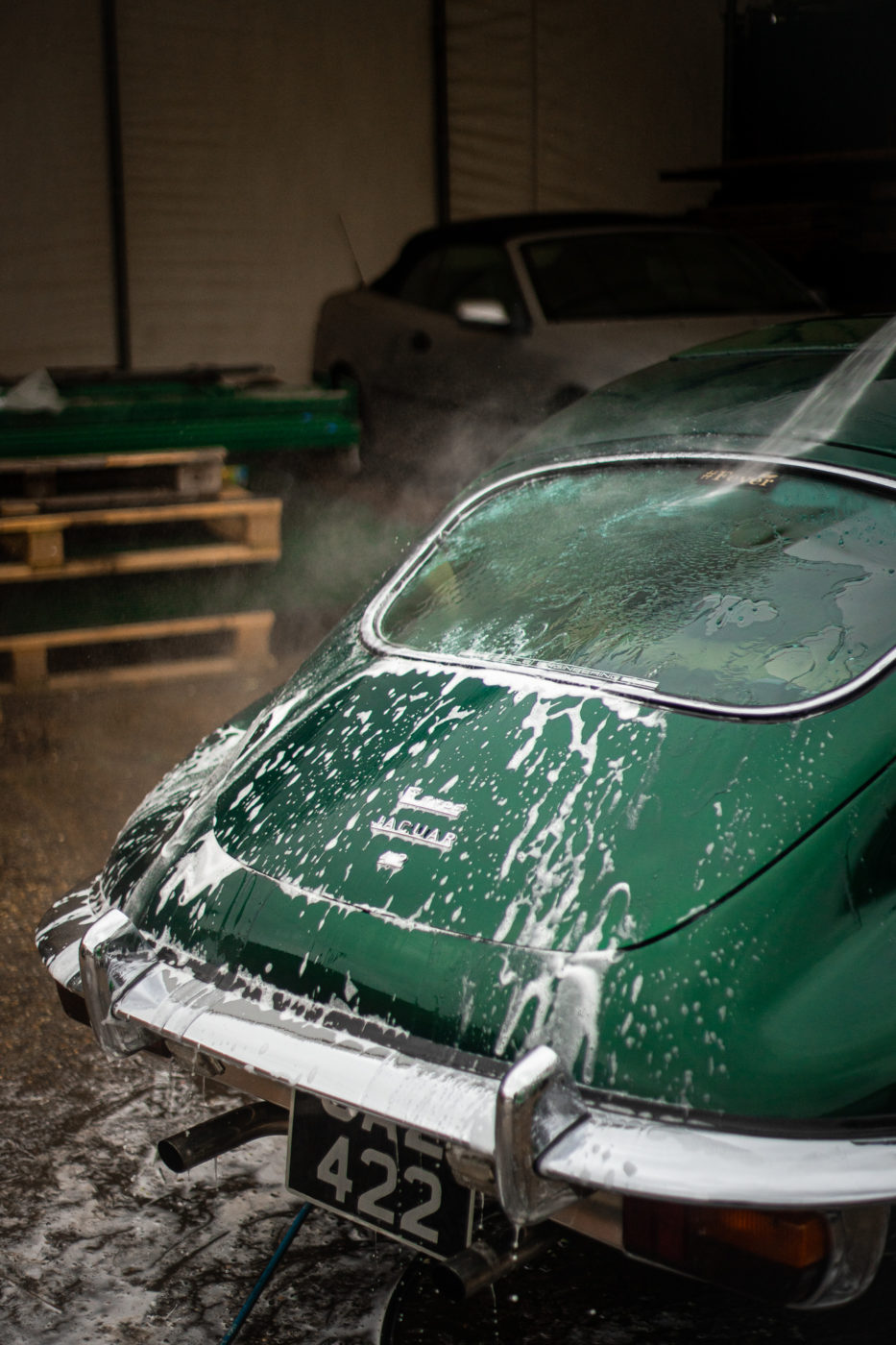 17.03.2021 1970 Green Jaguar E Type Series 2 4.2 Colin Auto Valet 11 1
