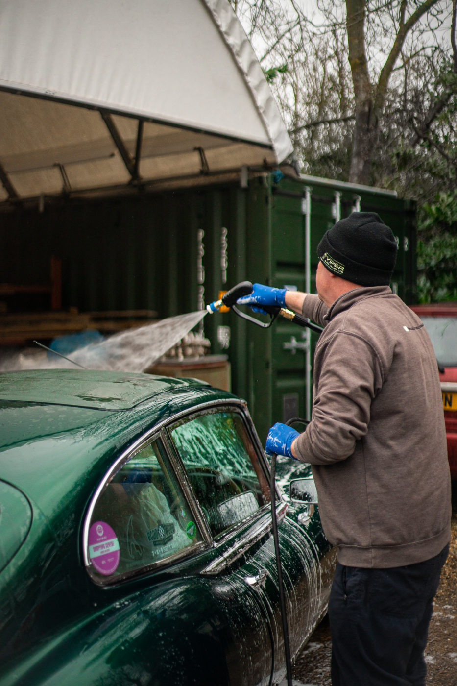 17.03.2021 1970 Green Jaguar E Type Series 2 4.2 Colin Auto Valet 13 1