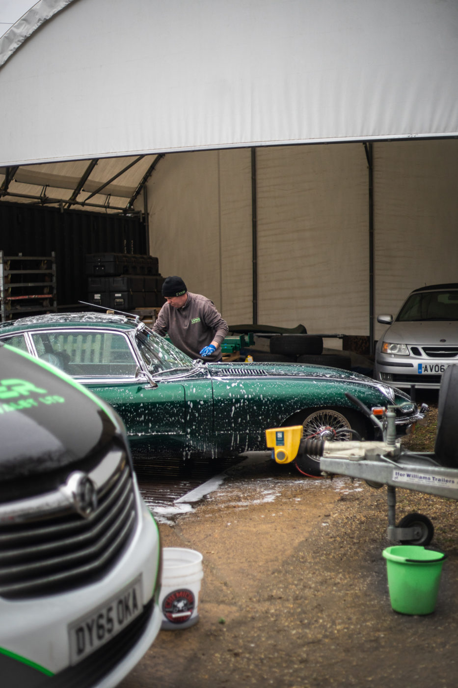 17.03.2021 1970 Green Jaguar E Type Series 2 4.2 Colin Auto Valet 22 1