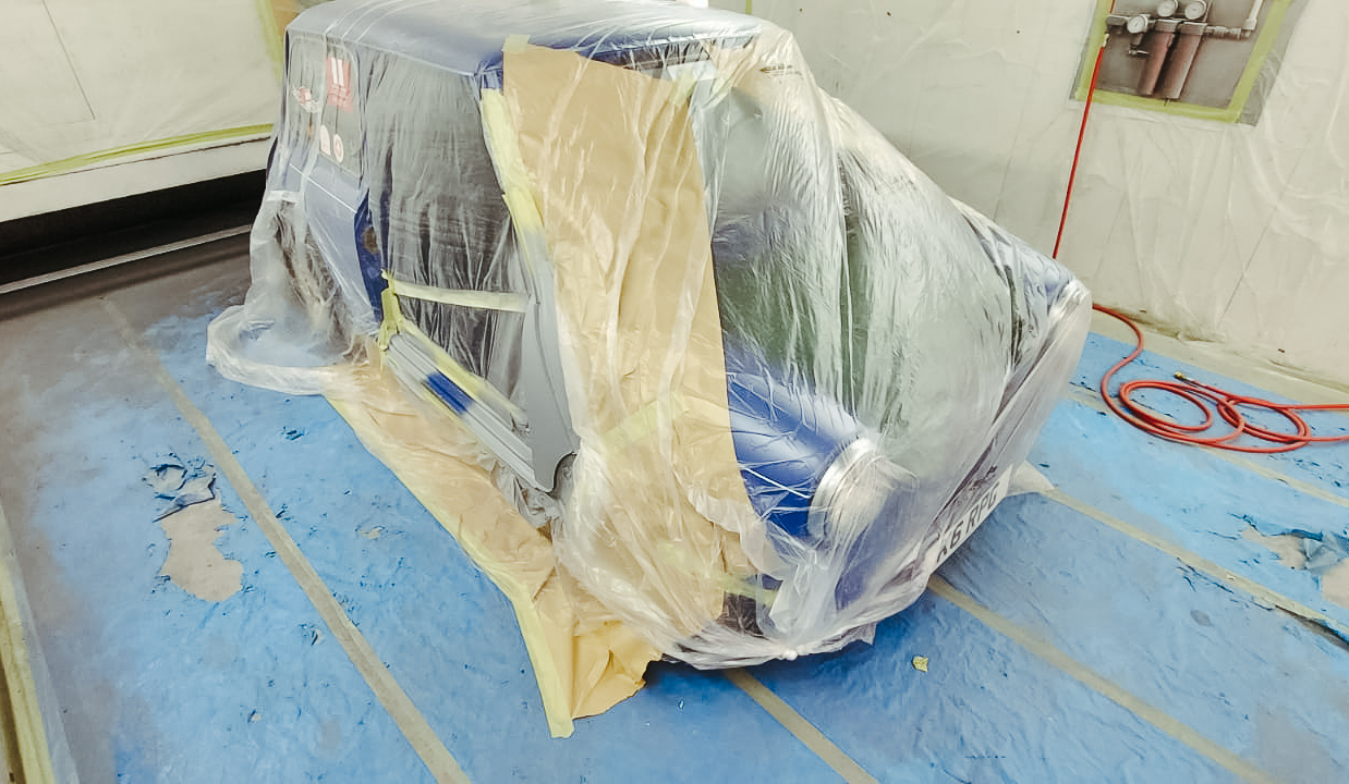 1993 Mini Rover panels painted 4 1