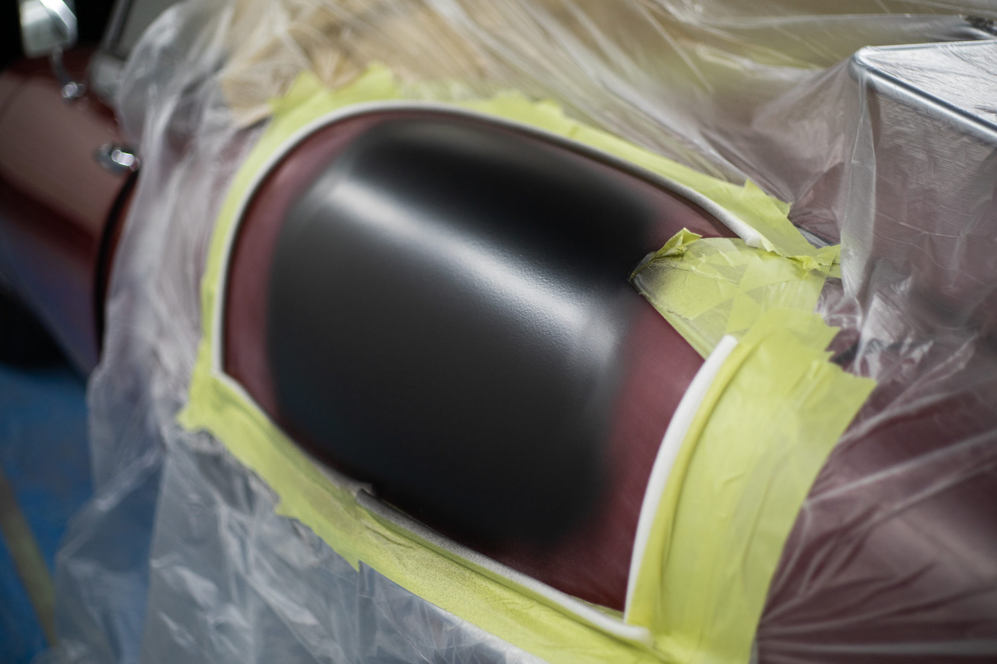 maroon etype dent repair 1