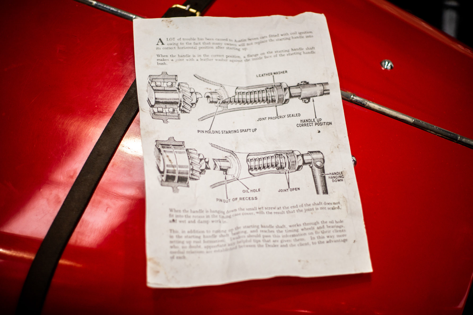 06.04.2021 Austin Nippy crank spring fix 4 1