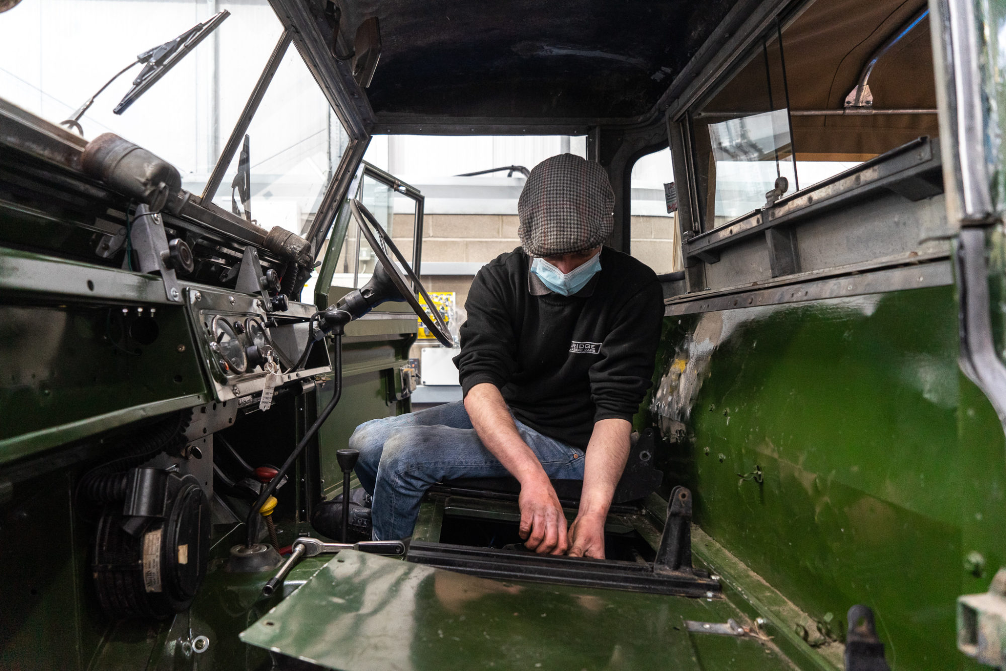13042021 Land Rover Series IIa floors reattached after gearbox 3 1