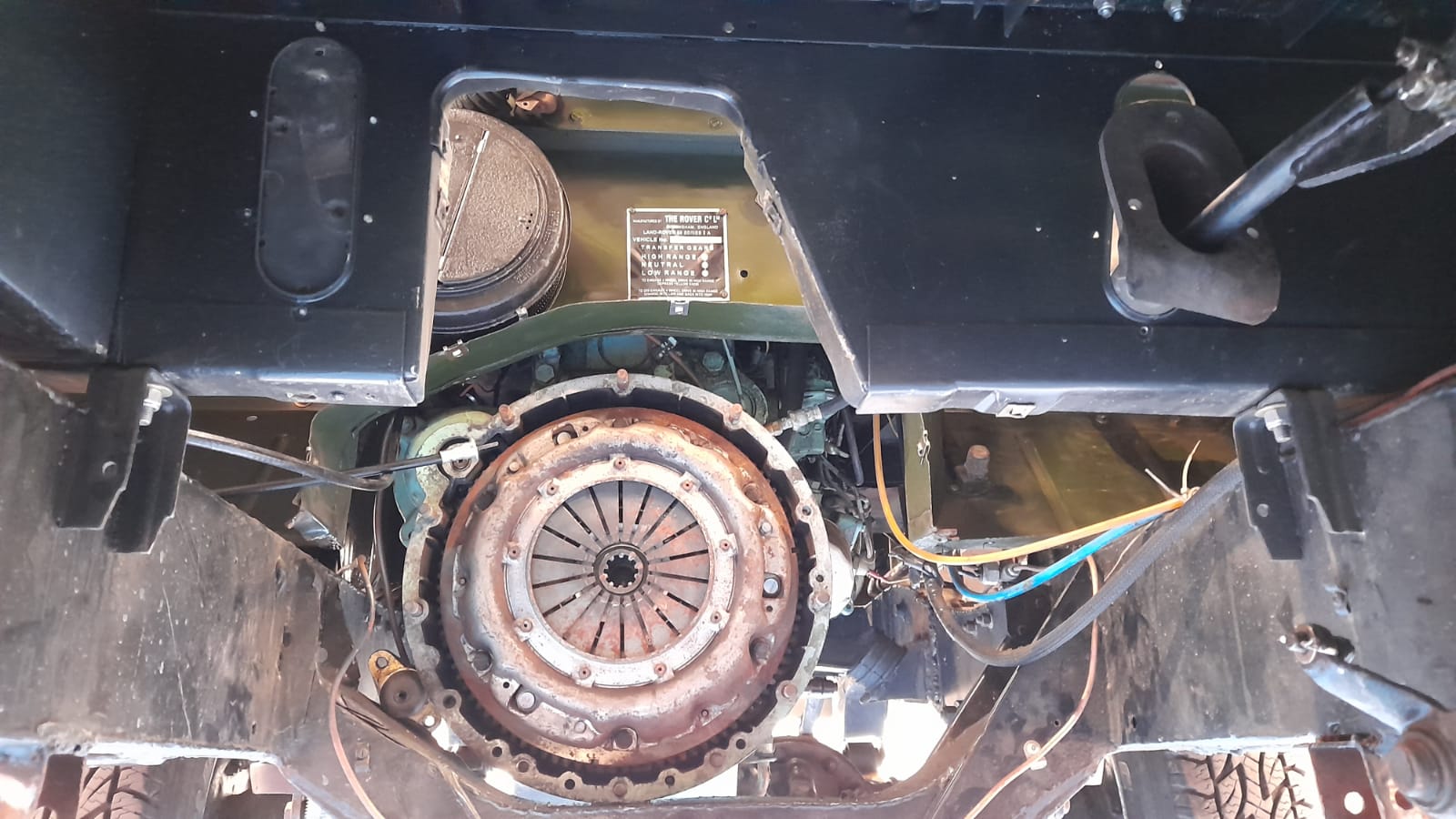 13042021 Land Rover Series IIa gearbox fitting 5 1