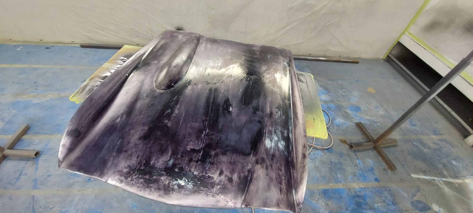 22042021 TR5 bonnet painted 7 1