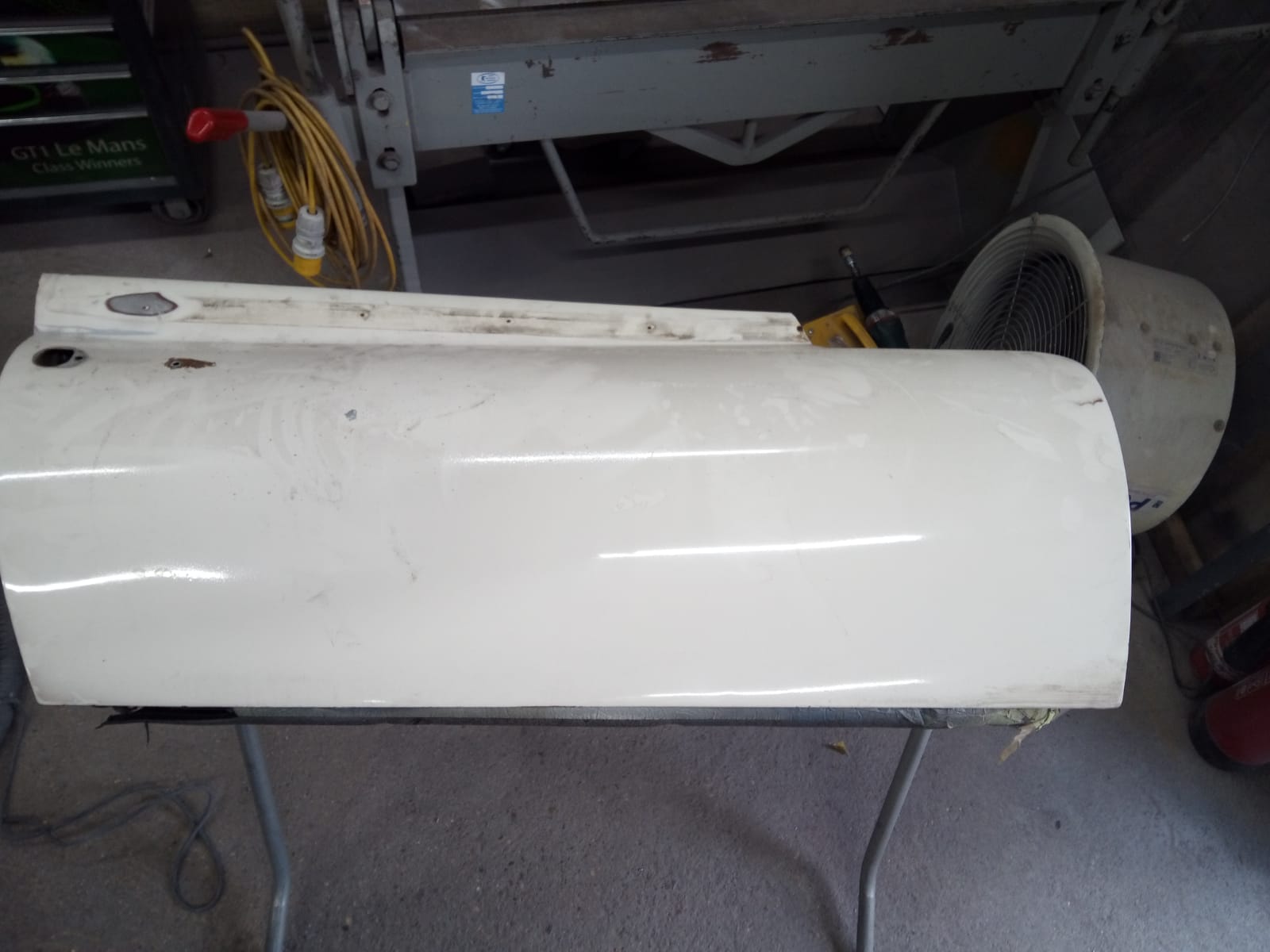 04052021 Jaguar e type panels stripes back to bare metal and given a protective rust proof coating 8 1