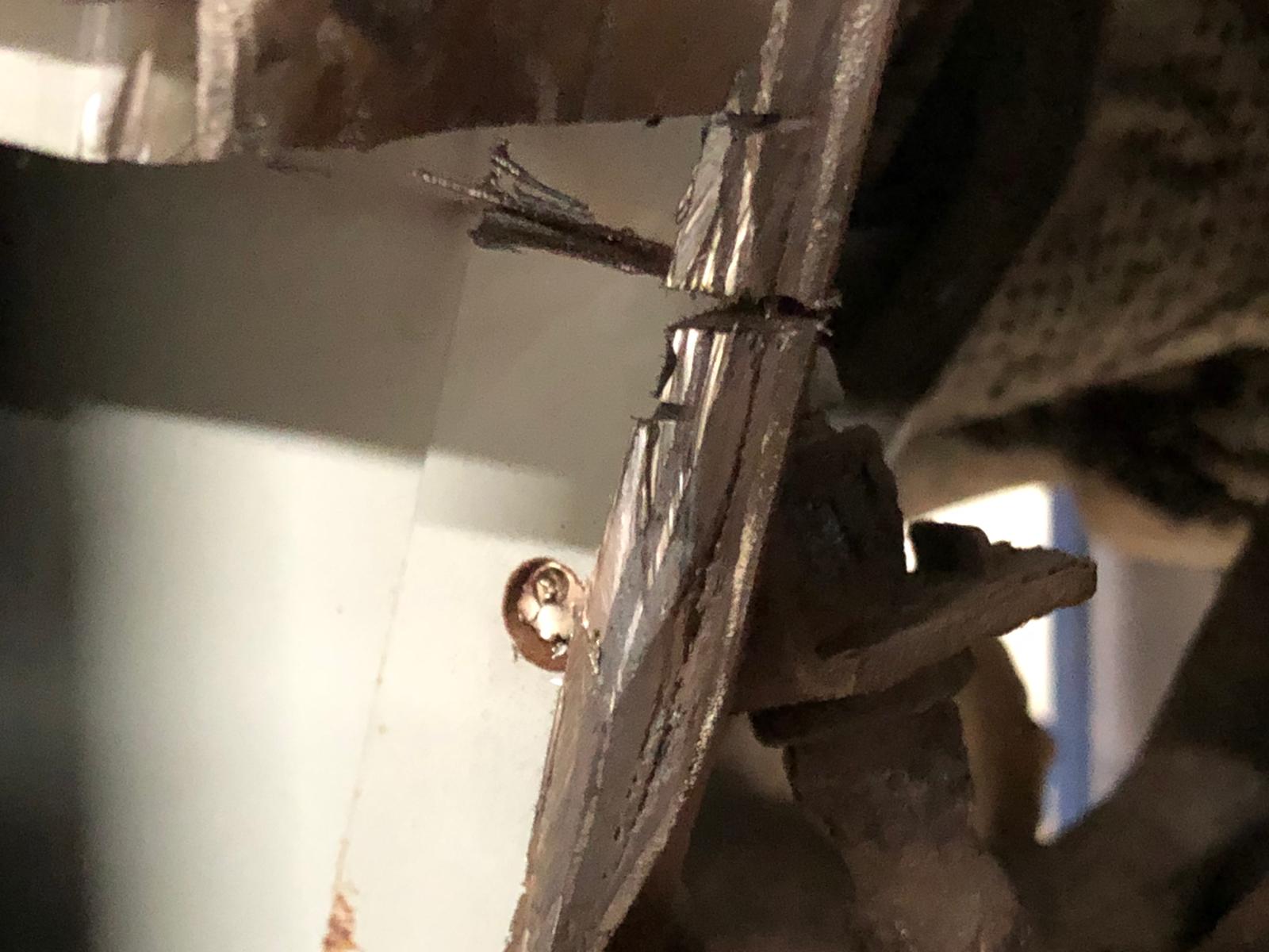 07052021 Jaguar XK8 Rotten left hand subframe mounting pointchassis leg 7