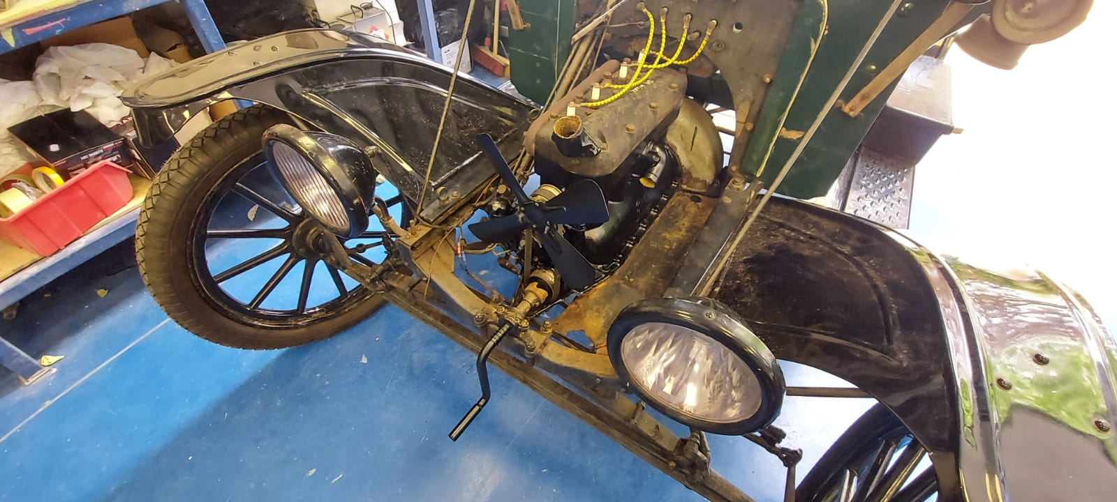 14052021 Ford Model T engine painted 6 1