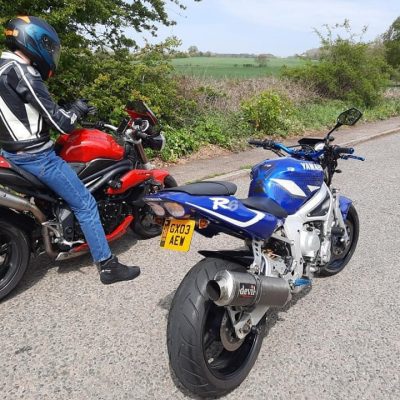 Tom and Mauro motorbikes