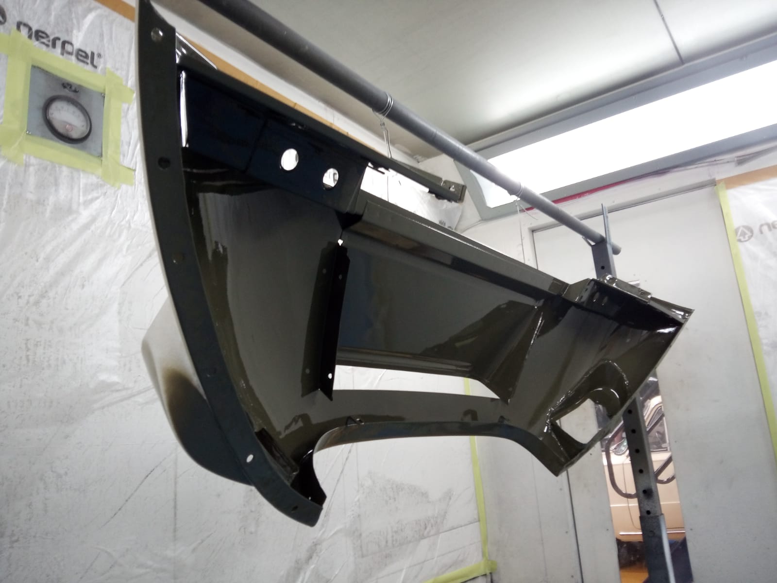 14062021 White Jag e type bonnet stripped down and in epoxy primer 11 1