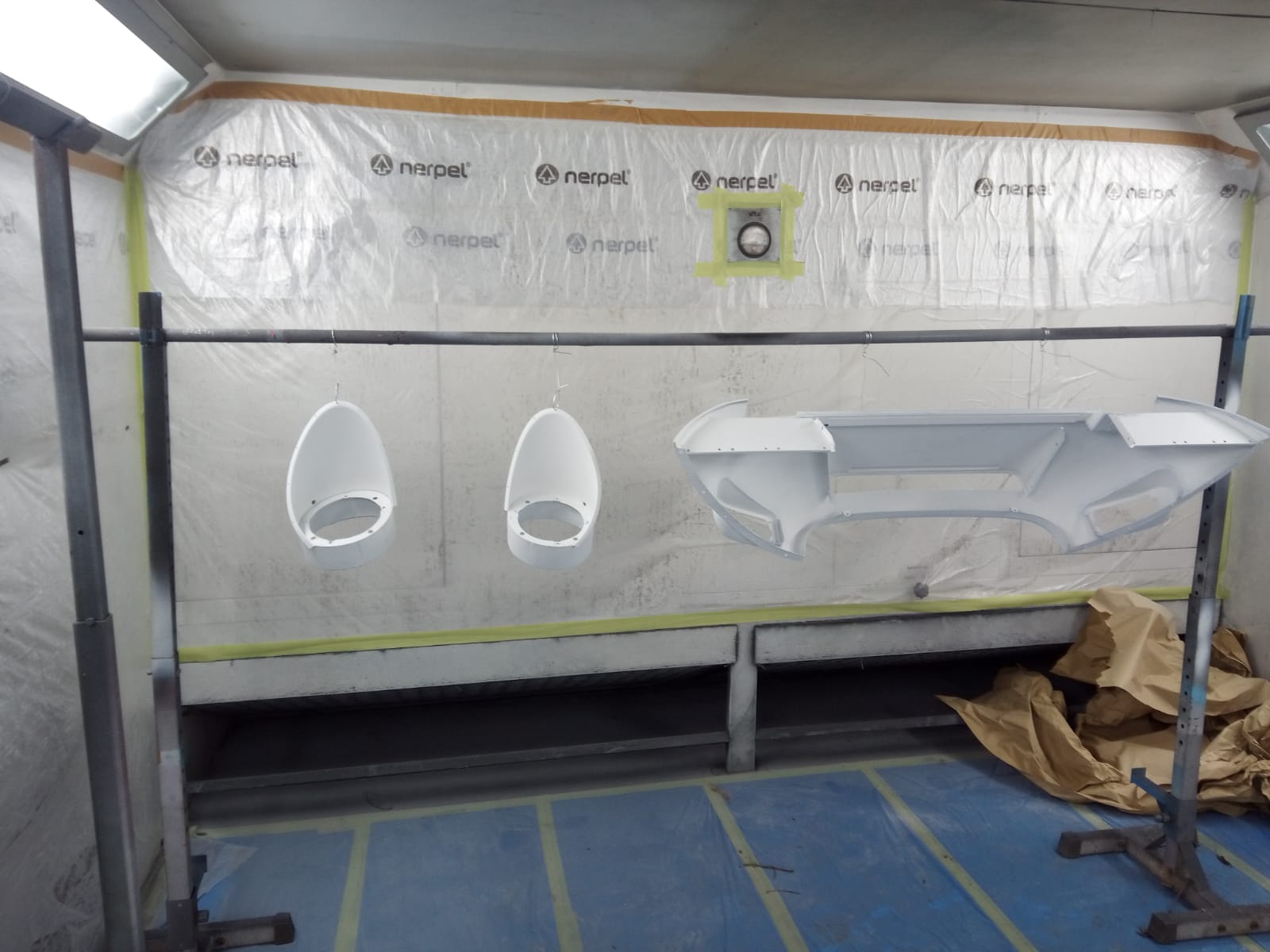 14062021 White Jag e type bonnet stripped down and in epoxy primer 5 1