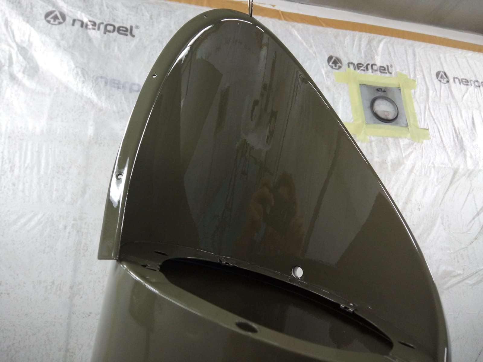 14062021 White Jag e type bonnet stripped down and in epoxy primer 8 1