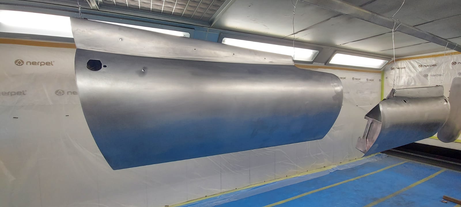 16062021 White etype panels for the e type in bare metal ready for epoxy primer and bit in epoxy primer 14 1