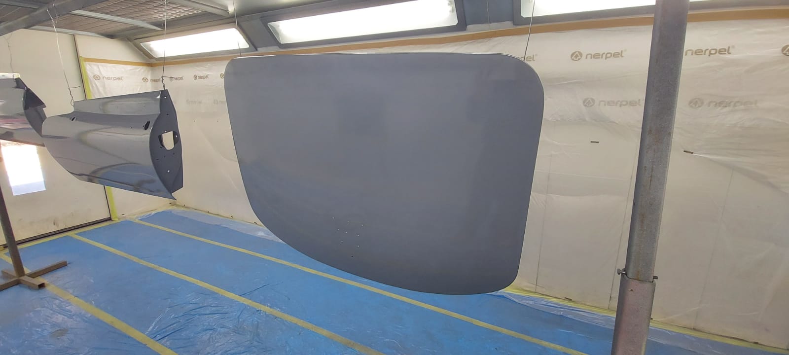 16062021 White etype panels for the e type in bare metal ready for epoxy primer and bit in epoxy primer 16 1