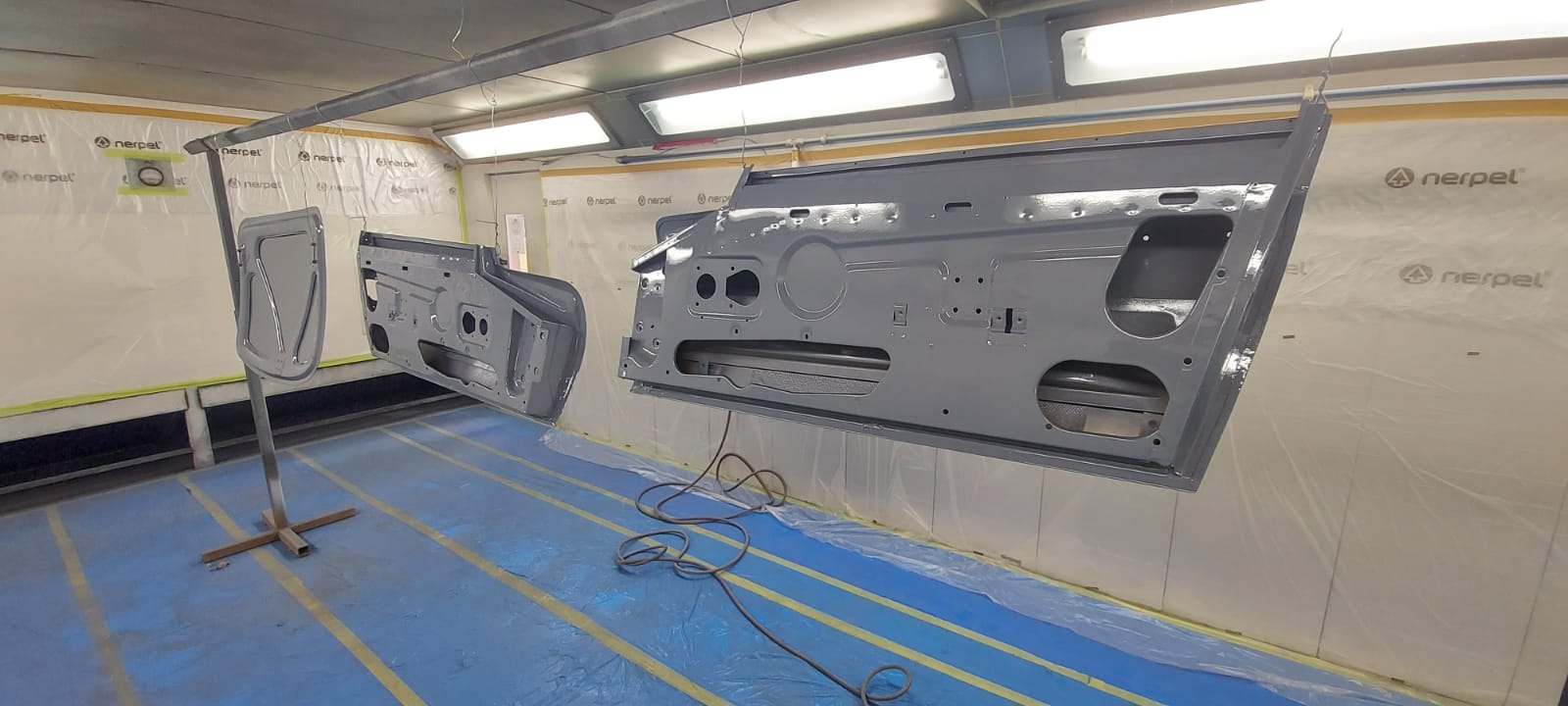 16062021 White etype panels for the e type in bare metal ready for epoxy primer and bit in epoxy primer 2 1