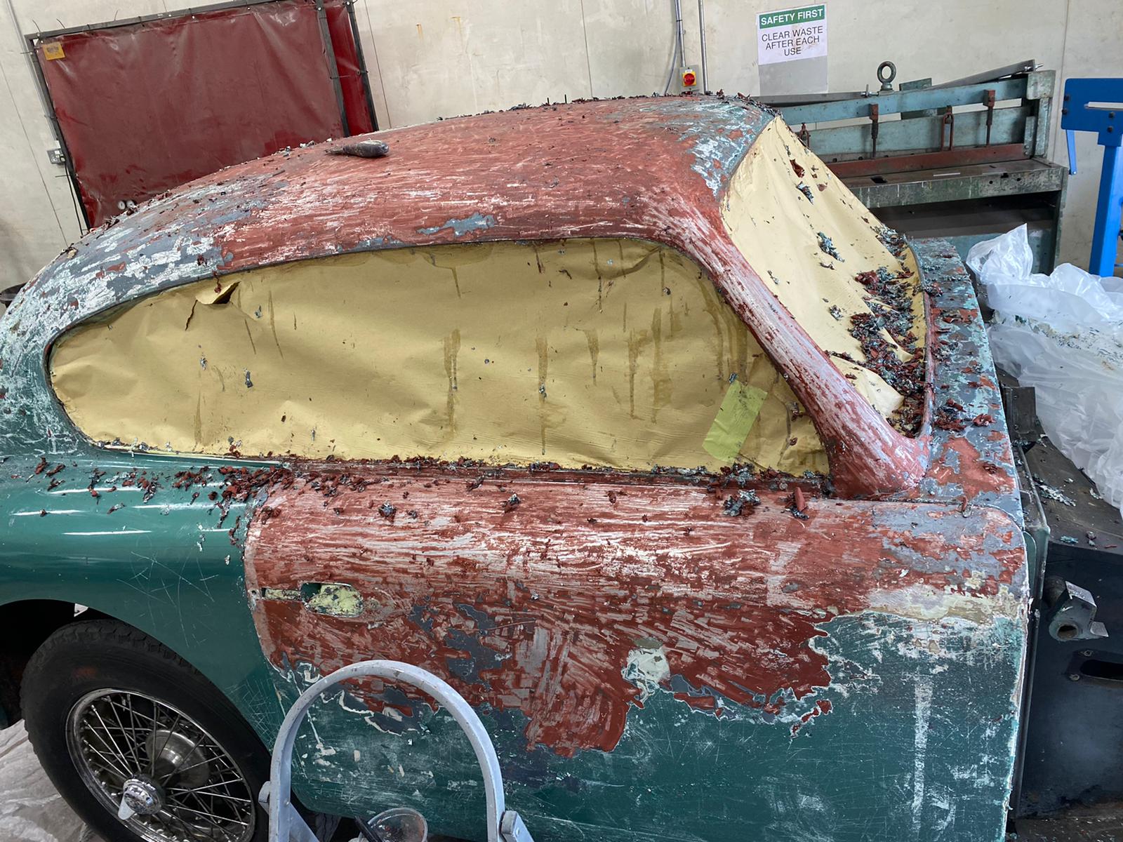 17062021 Aston Martin DB2 stripping paint off 12 1