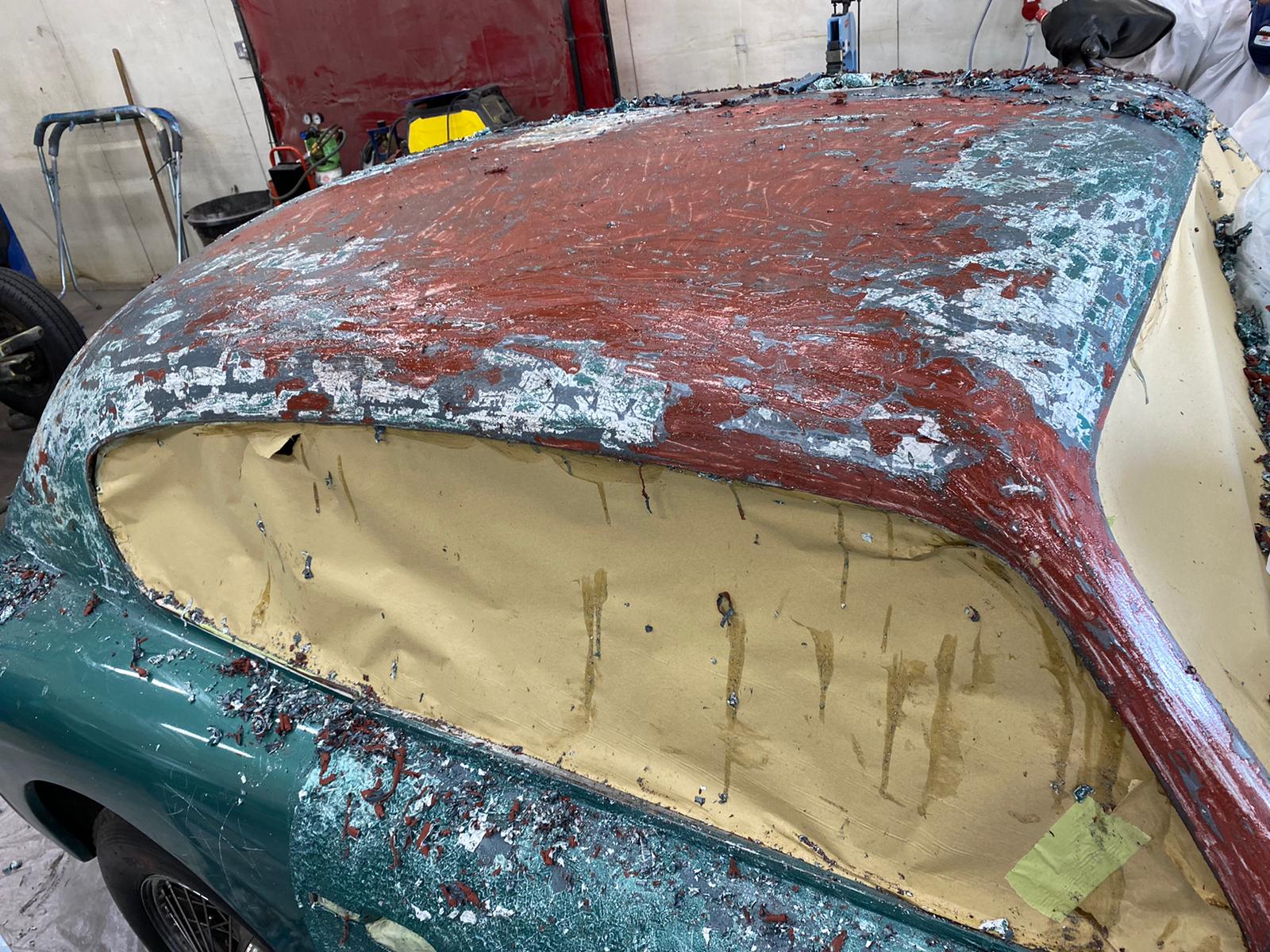 17062021 Aston Martin DB2 stripping paint off 9 1