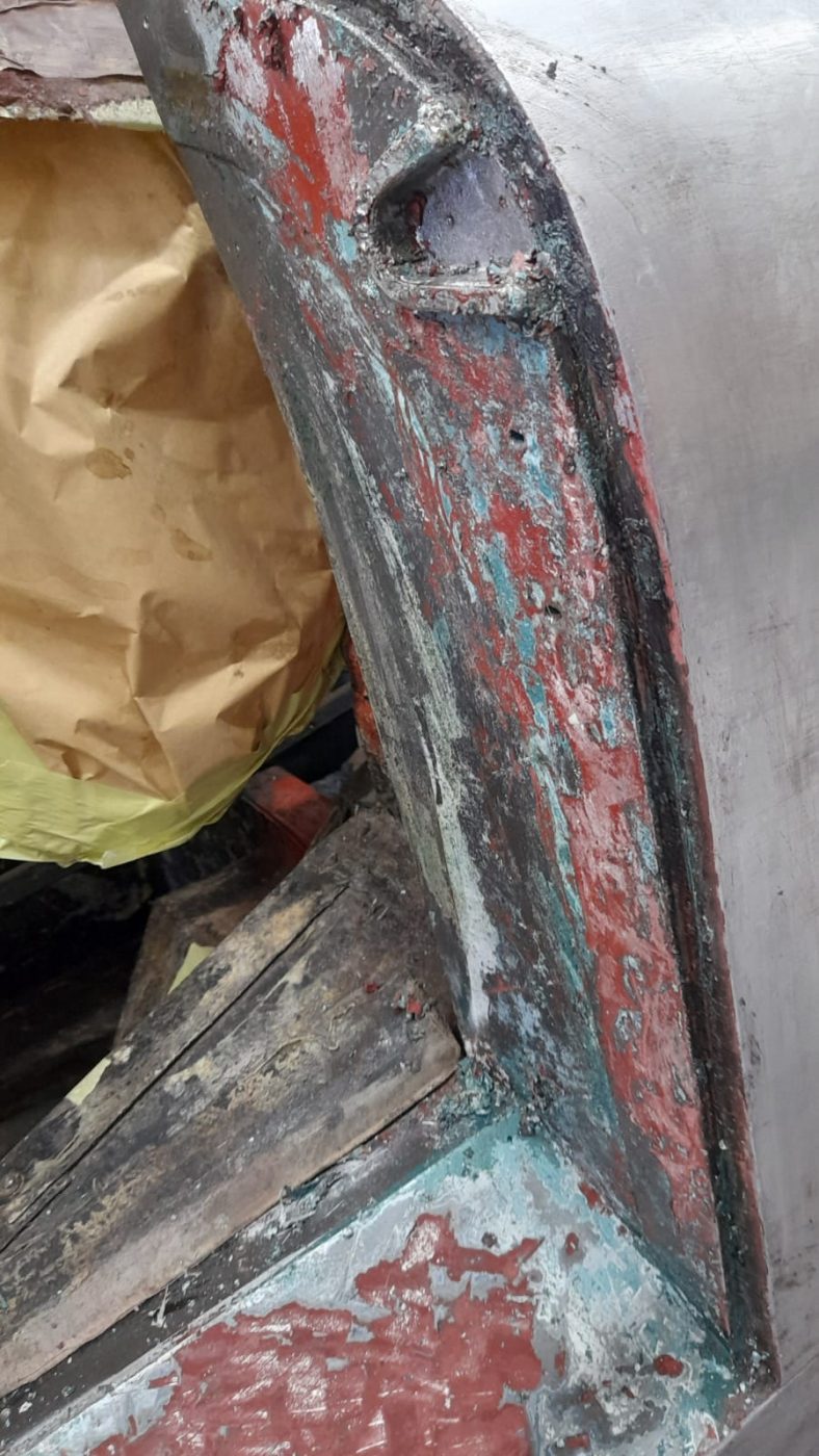 18062021 DB24 paint stripping inside of door 1 1