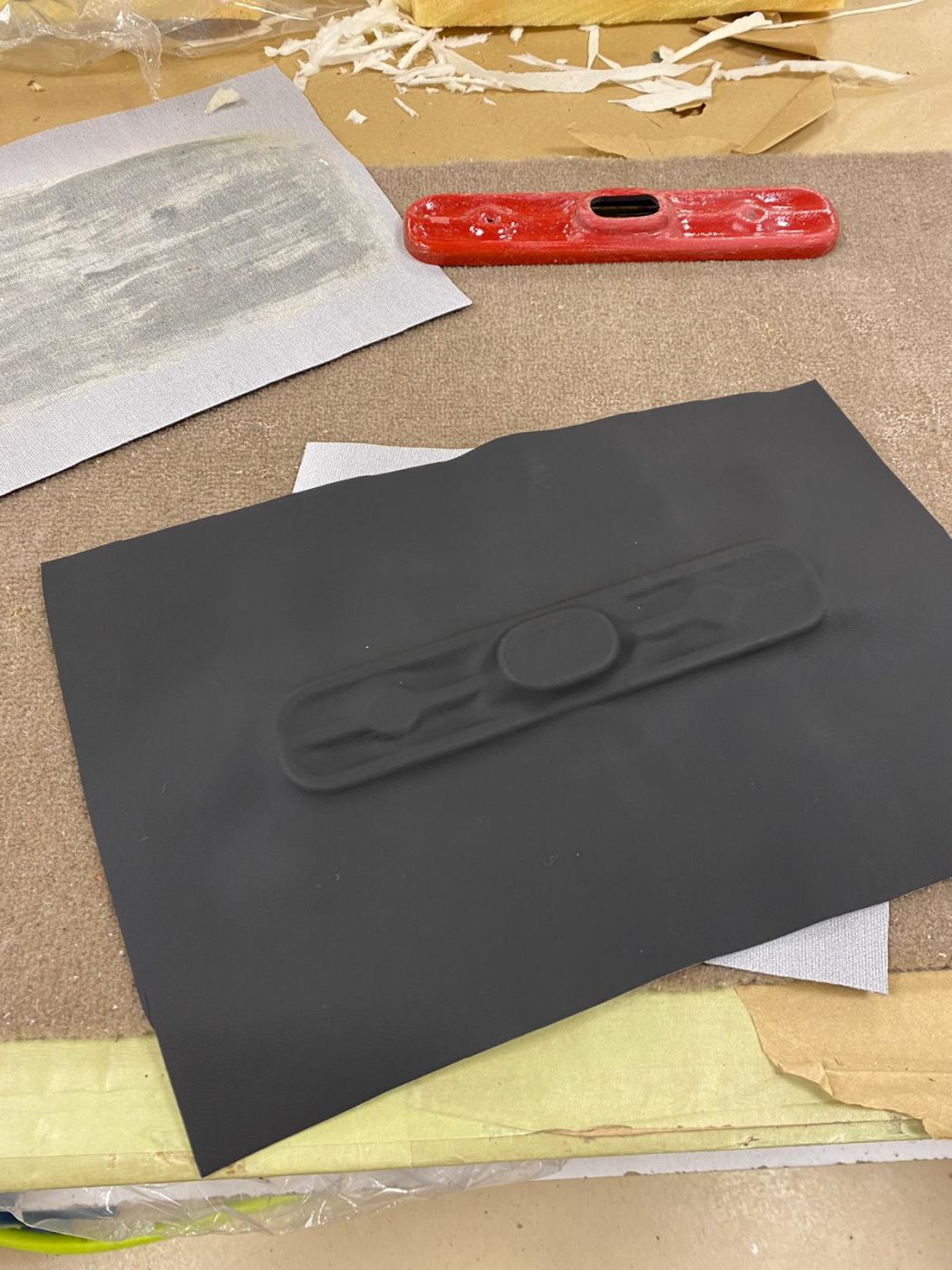 18062021 Jaguar E Type fitting squab cover to frame 14 1