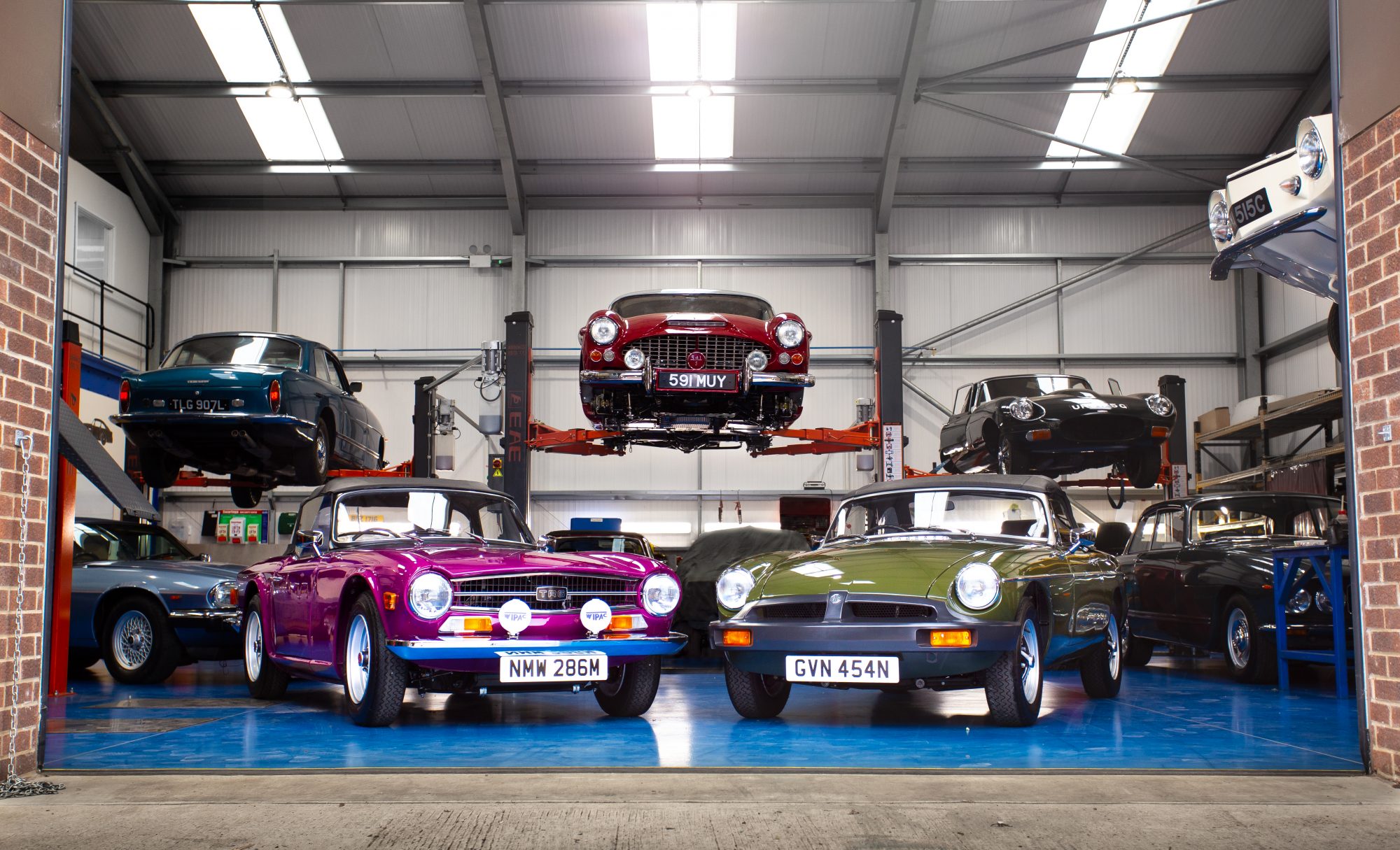 Steven Norman MGB and TR6 completed restorations 13 1