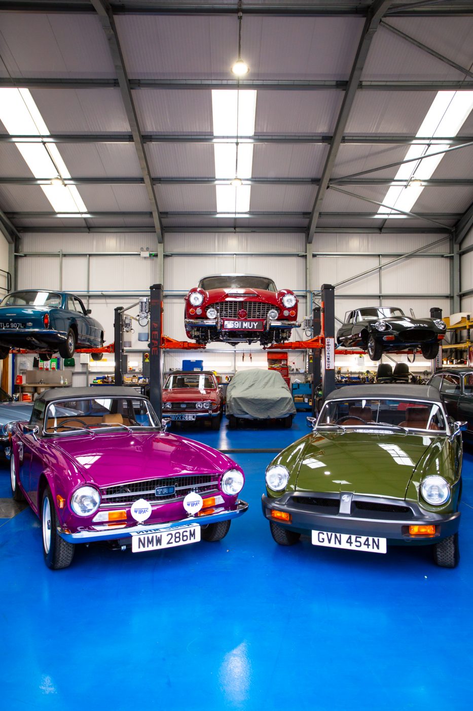 Steven Norman MGB and TR6 completed restorations 7 1