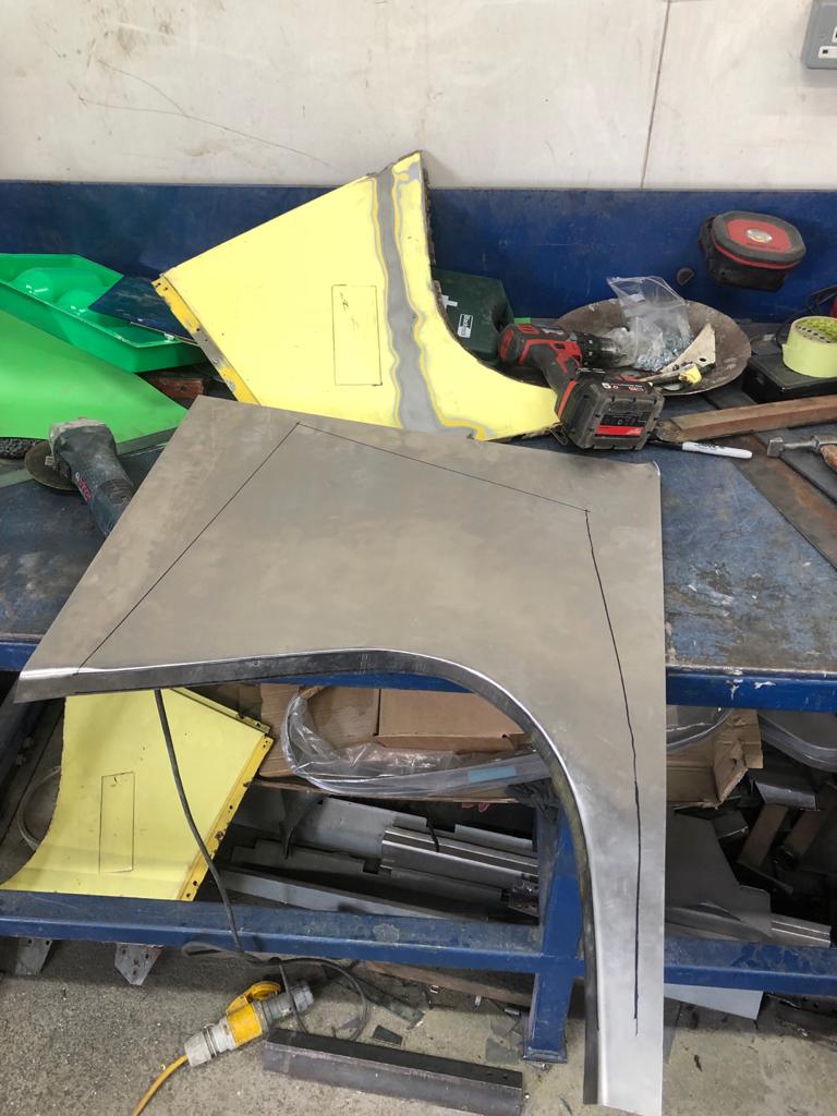 02072021 Yellow Riley dismantle and fabrication of new vent panel 4 1