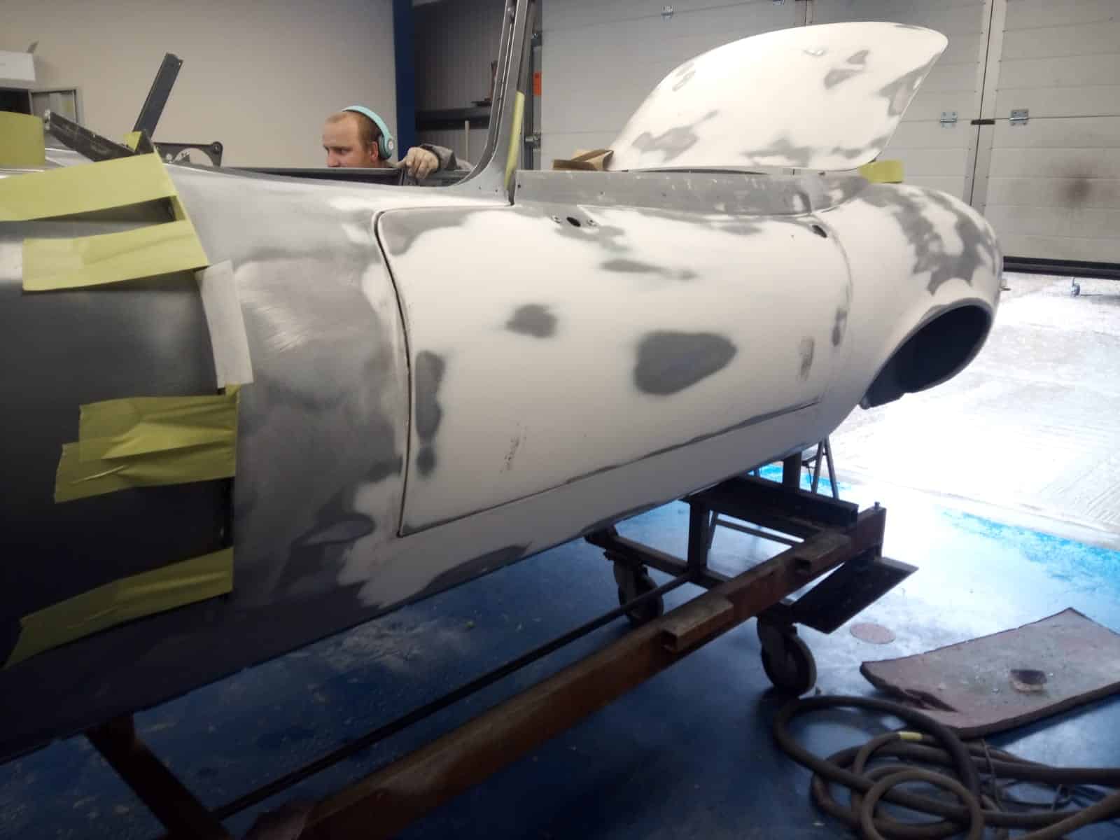 090721 1973 Jaguar E Type Roadster Series 3 Epoxy Primer 6 1