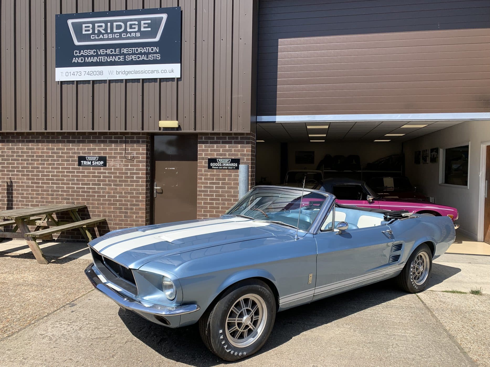 130721 1967 Ford Mustang arriving at our workshops 1