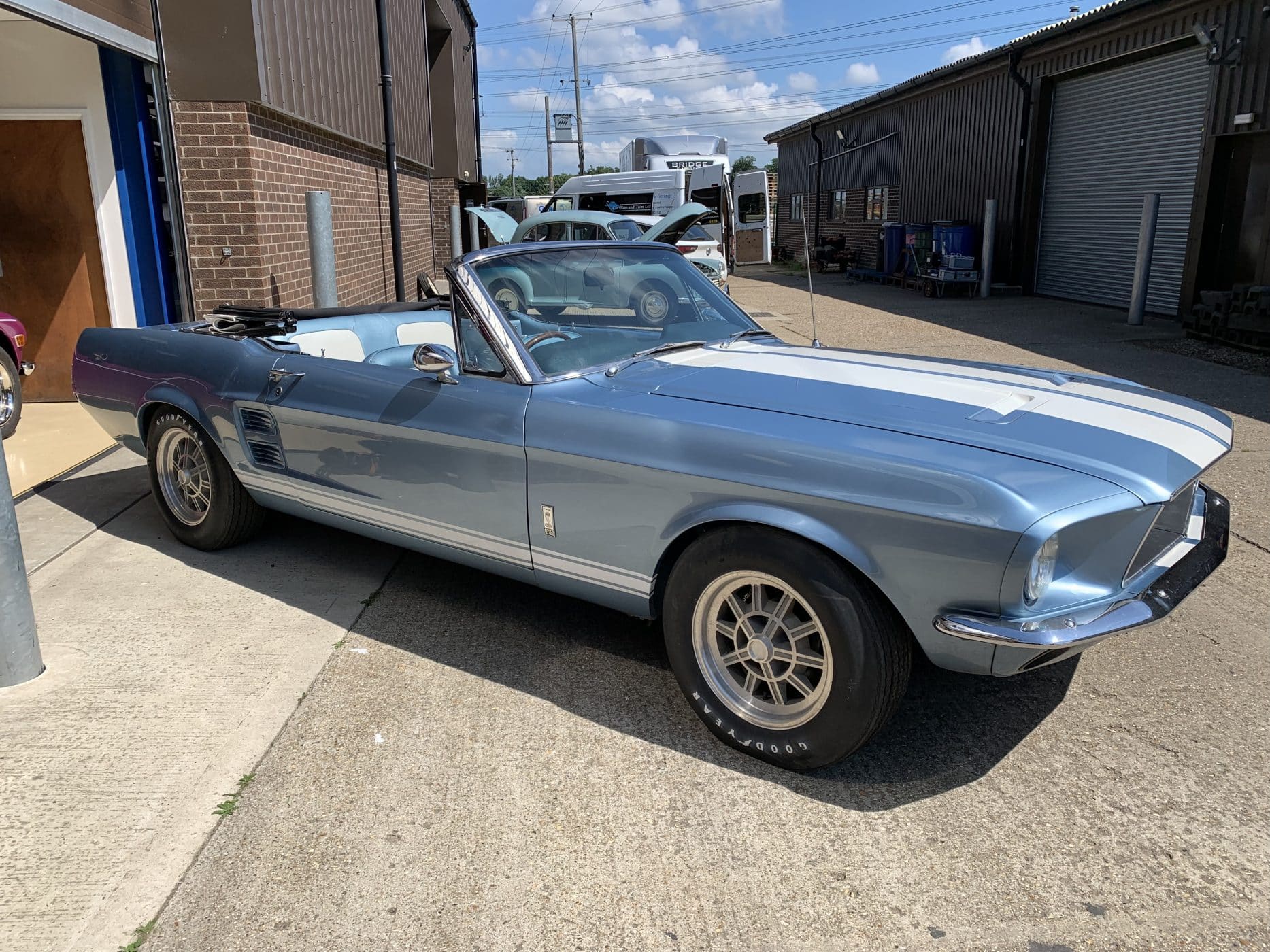 130721 1967 Ford Mustang arriving at our workshops 4 1