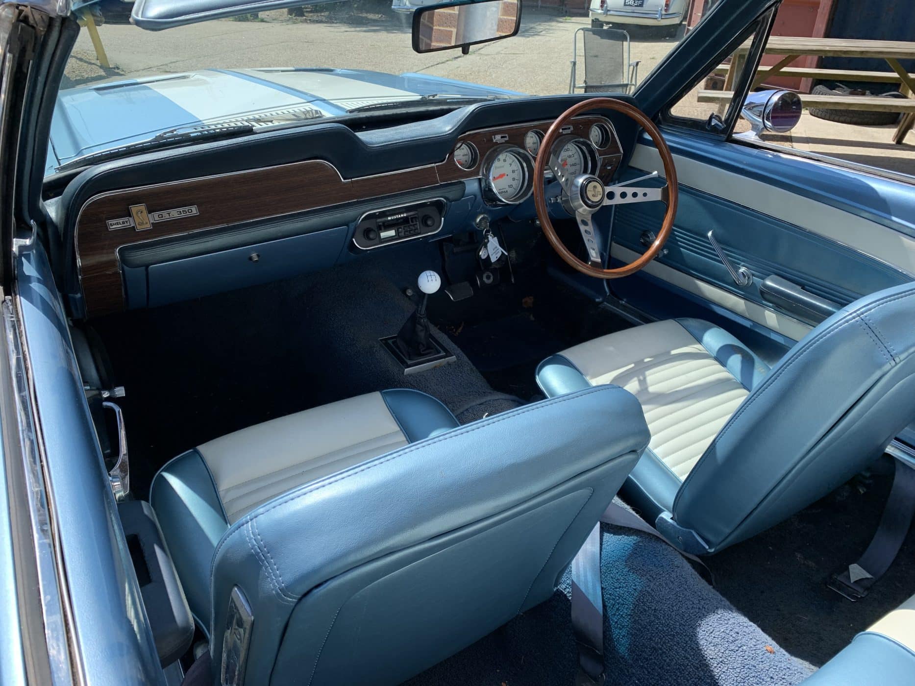 130721 1967 Ford Mustang arriving at our workshops 5 1