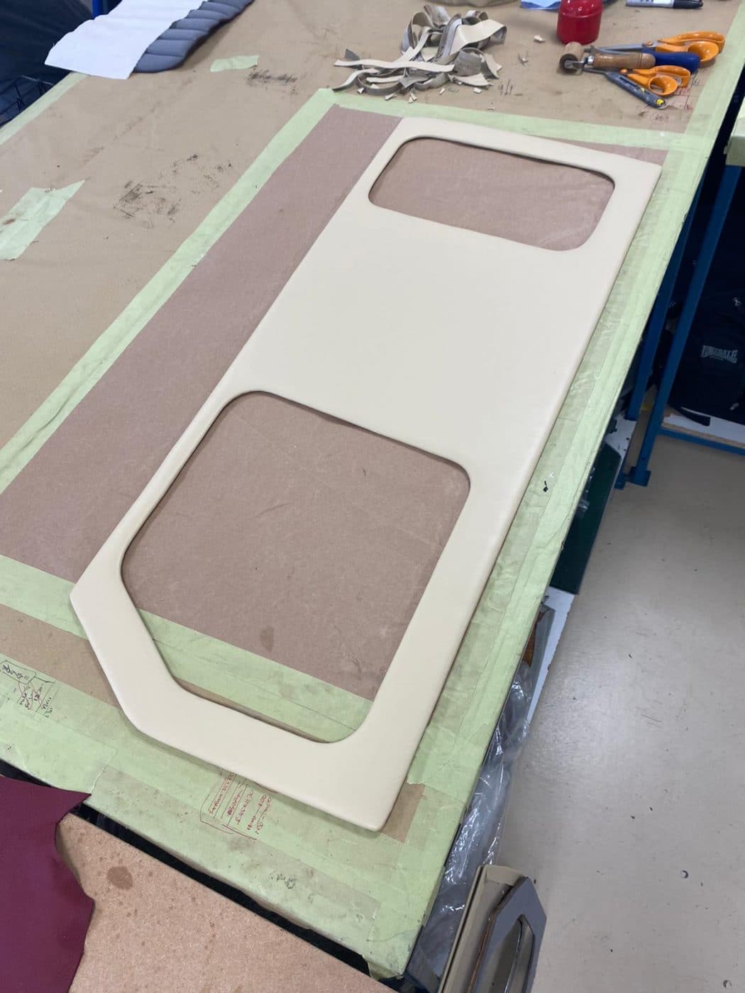 140721 Bentley front door panel before removing to wood section 11