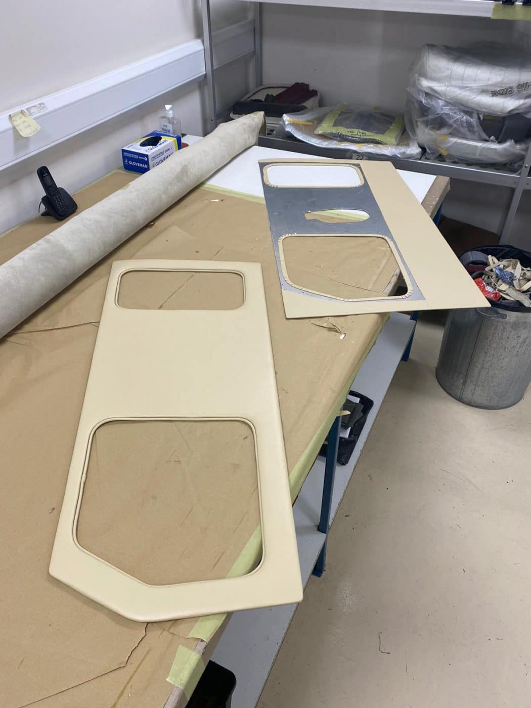 140721 Bentley front door panel before removing to wood section 14
