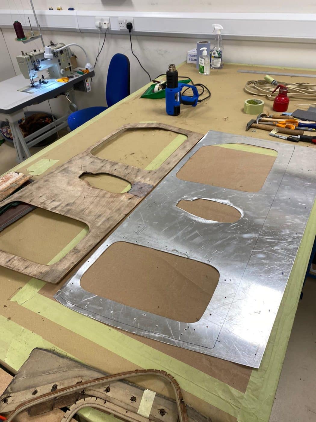 140721 Bentley front door panel before removing to wood section 2