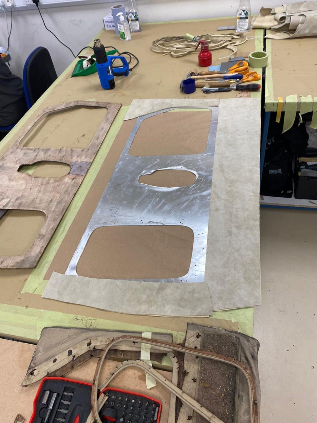 140721 Bentley front door panel before removing to wood section 3