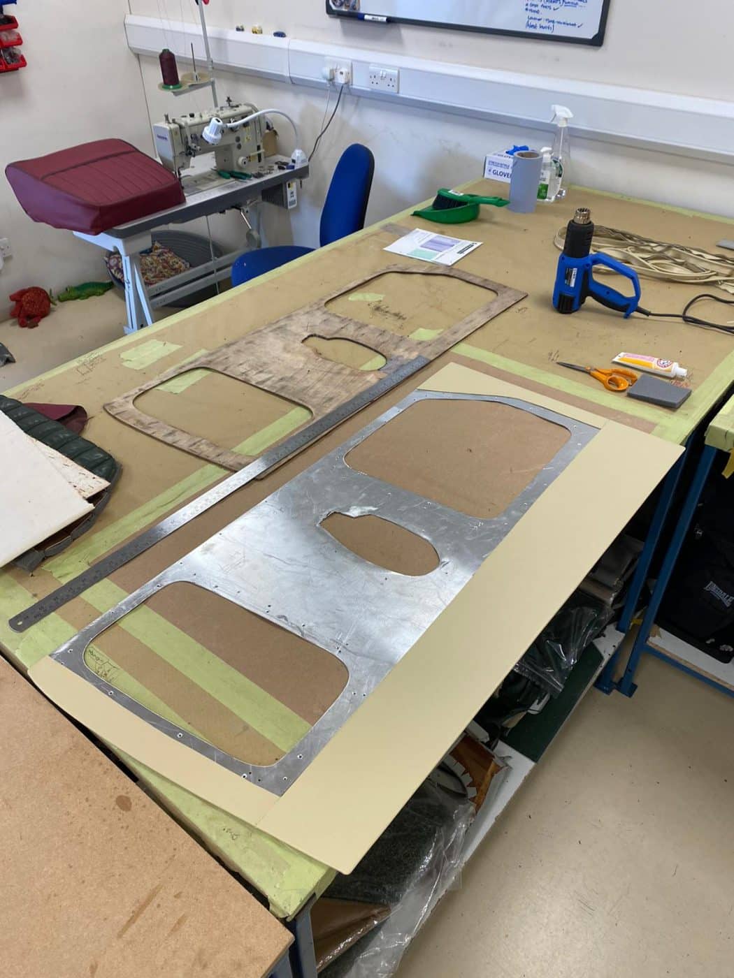 140721 Bentley front door panel before removing to wood section 4