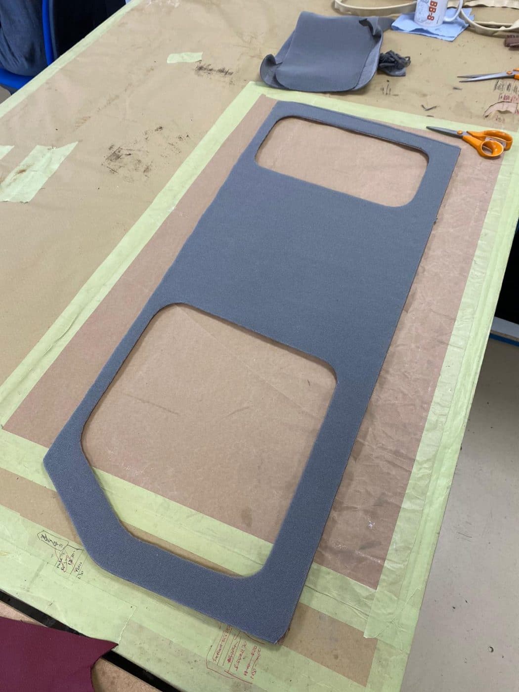 140721 Bentley front door panel before removing to wood section 7