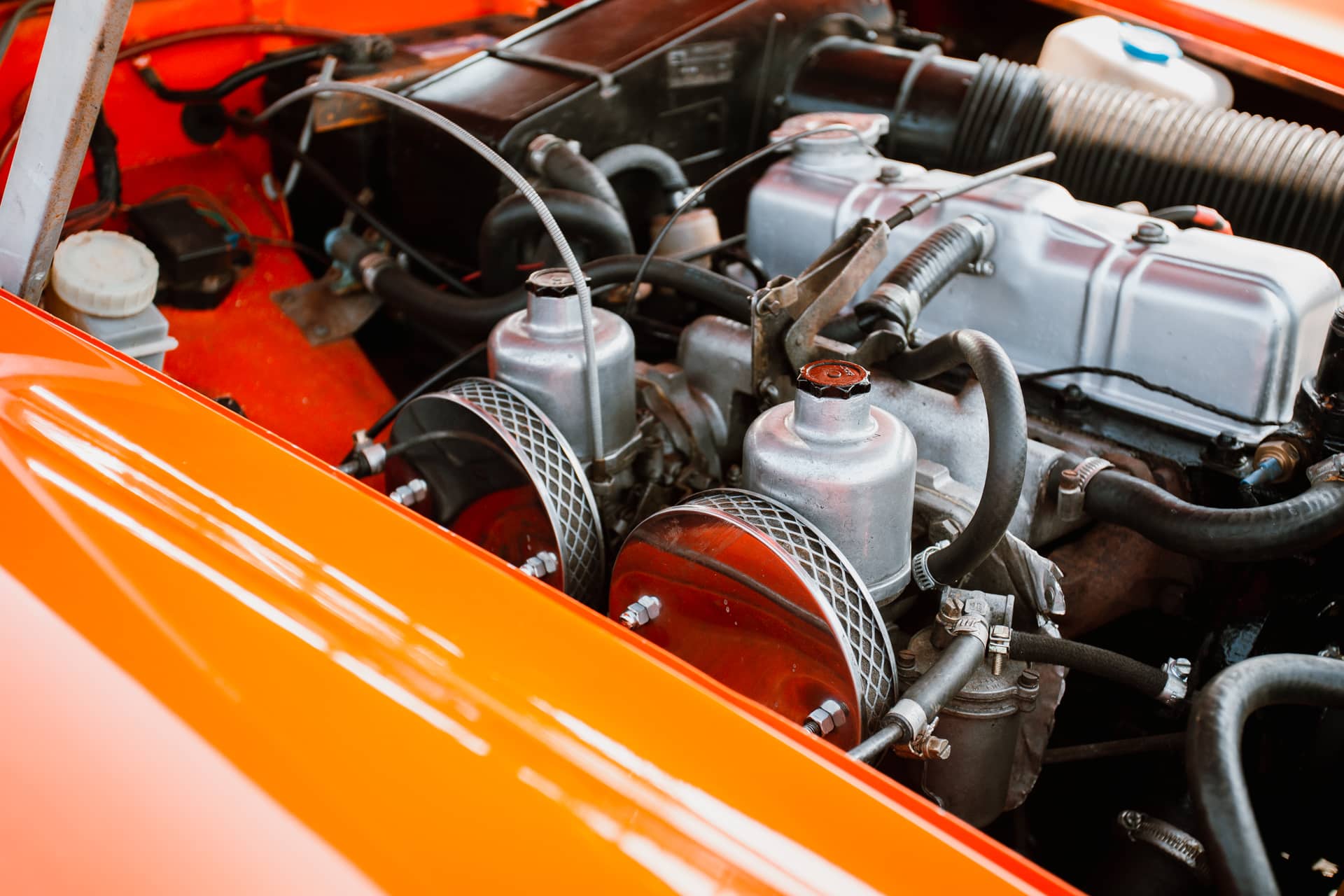 1979 MG Midget Blaze Orange Comp Photos 06 1