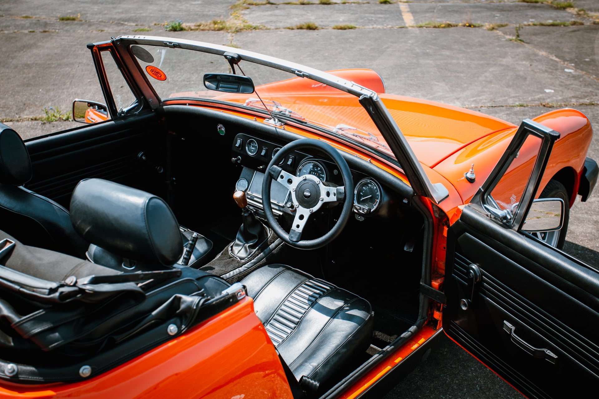 1979 MG Midget Blaze Orange Comp Photos 17 1