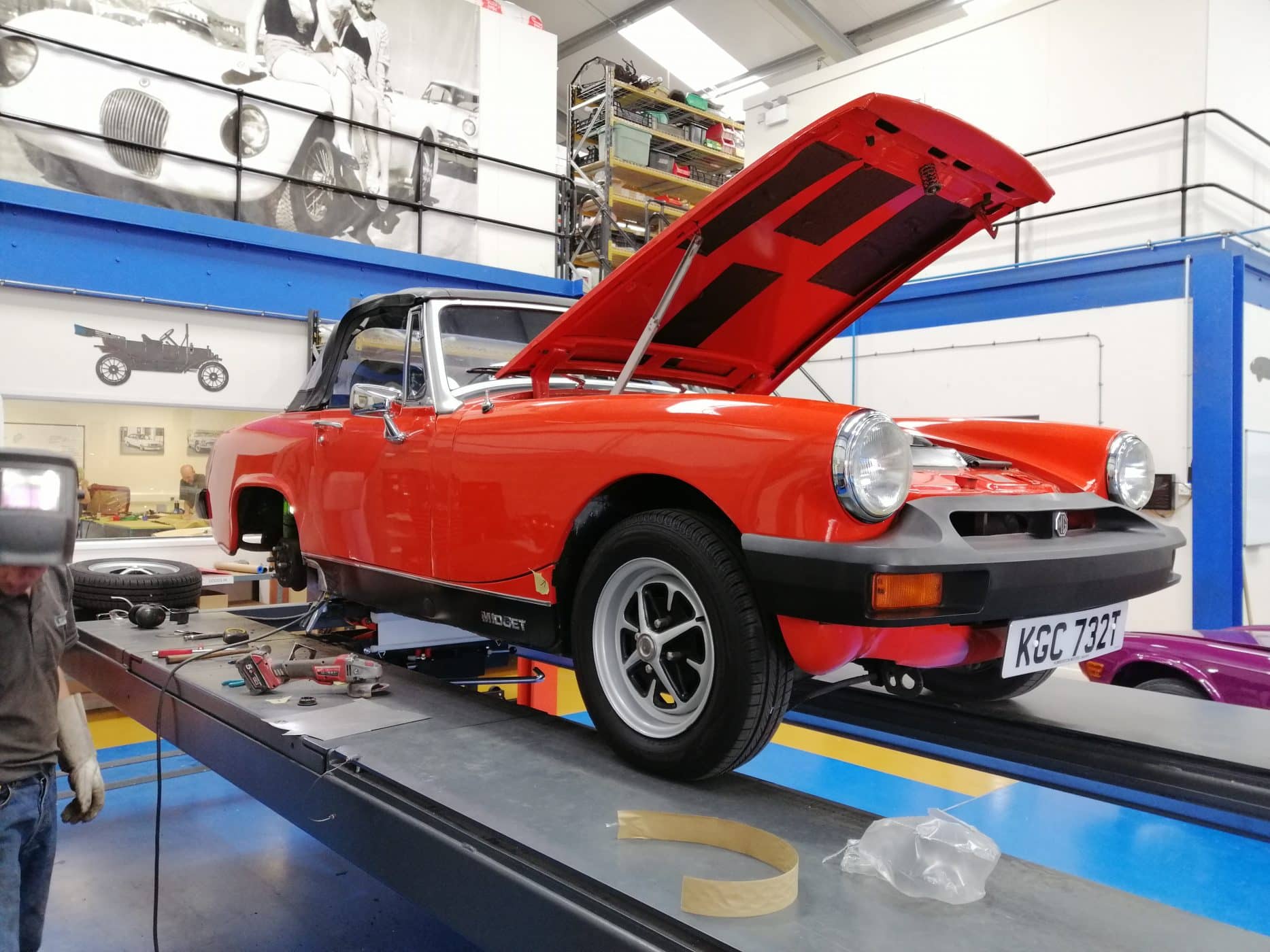 1979 MG Midget welding 3 1