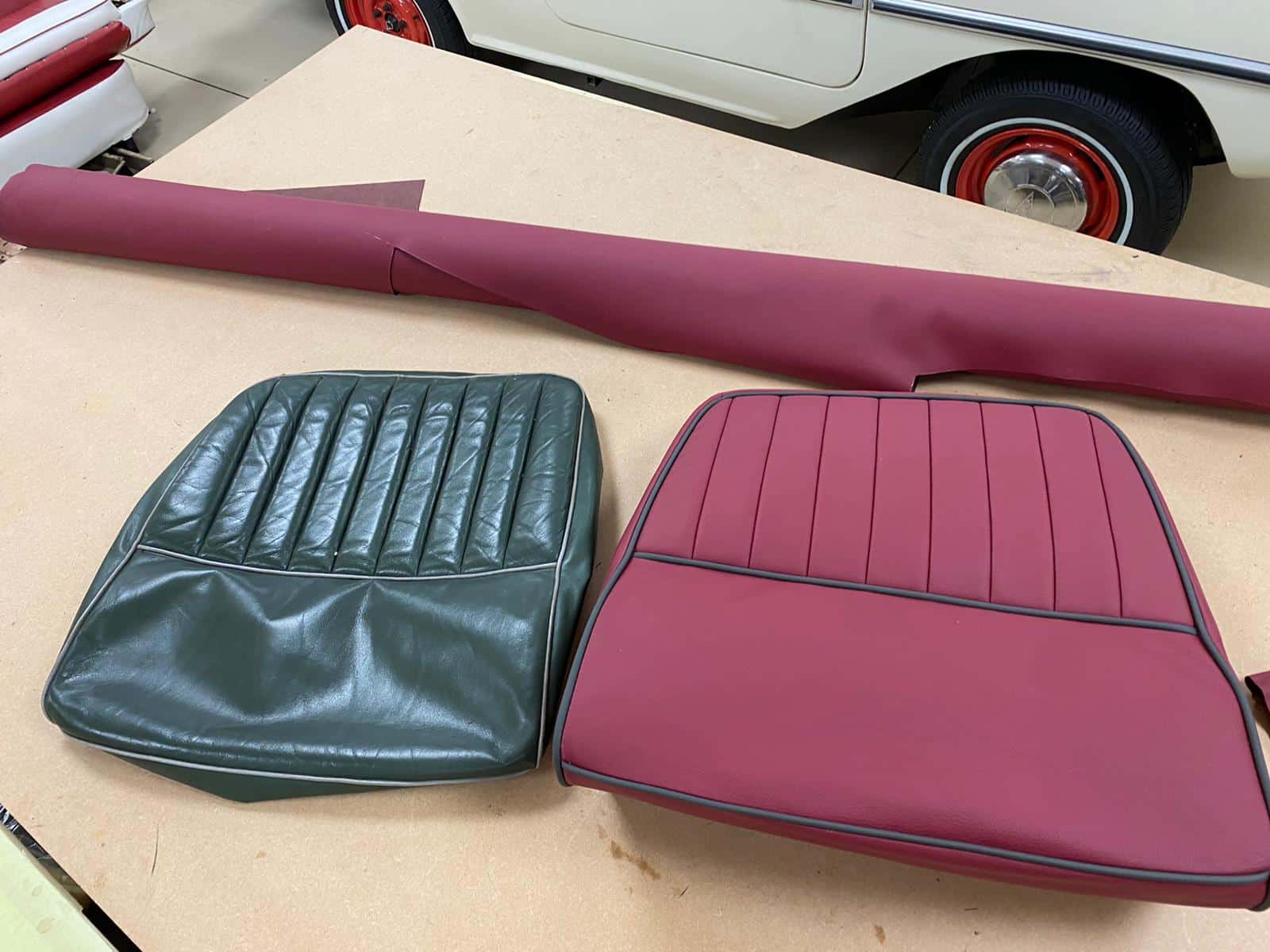 Aston Martin DB2 4 Seat Bases ready to be fitted 15 1