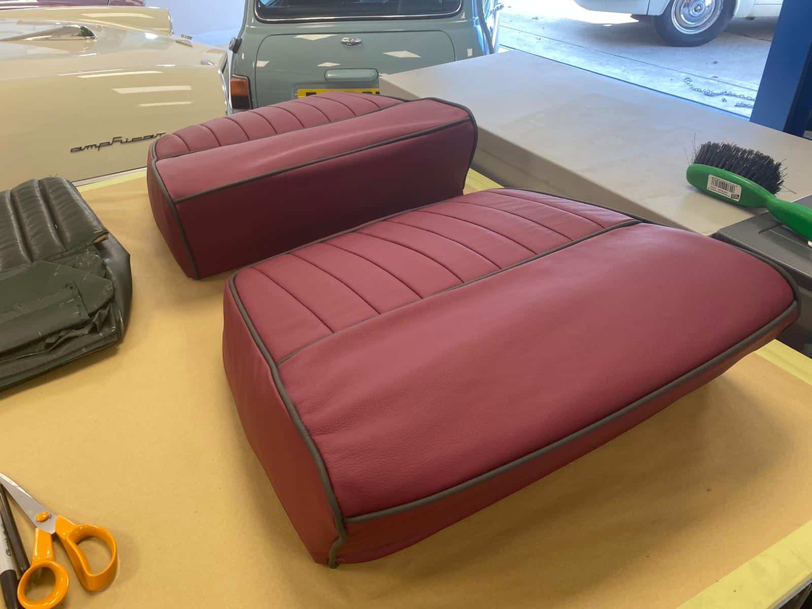 Aston Martin DB2 4 Seat Bases ready to be fitted 16 1