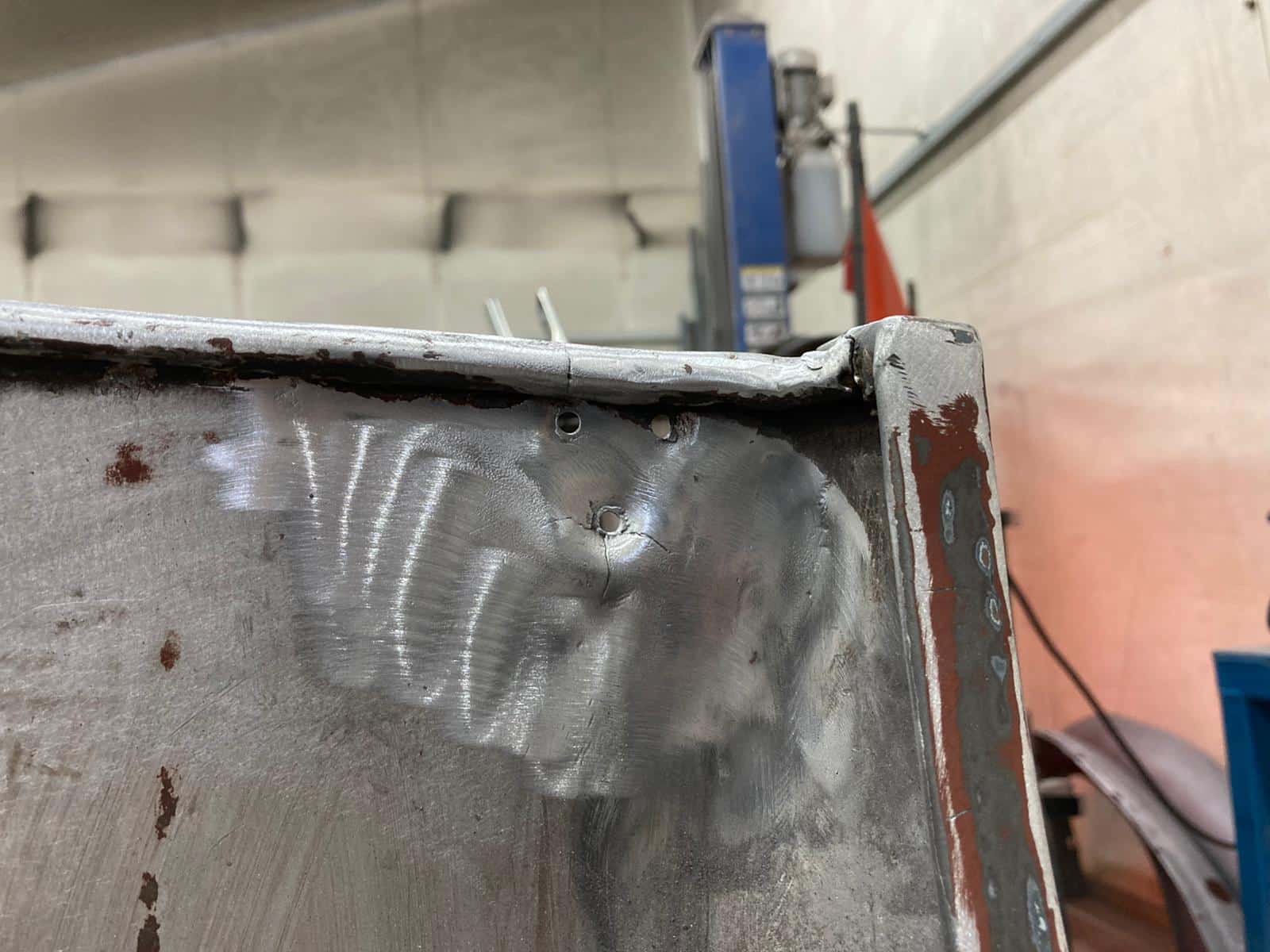 Aston martin DB2 4 fabricating for the bonnet 11 1