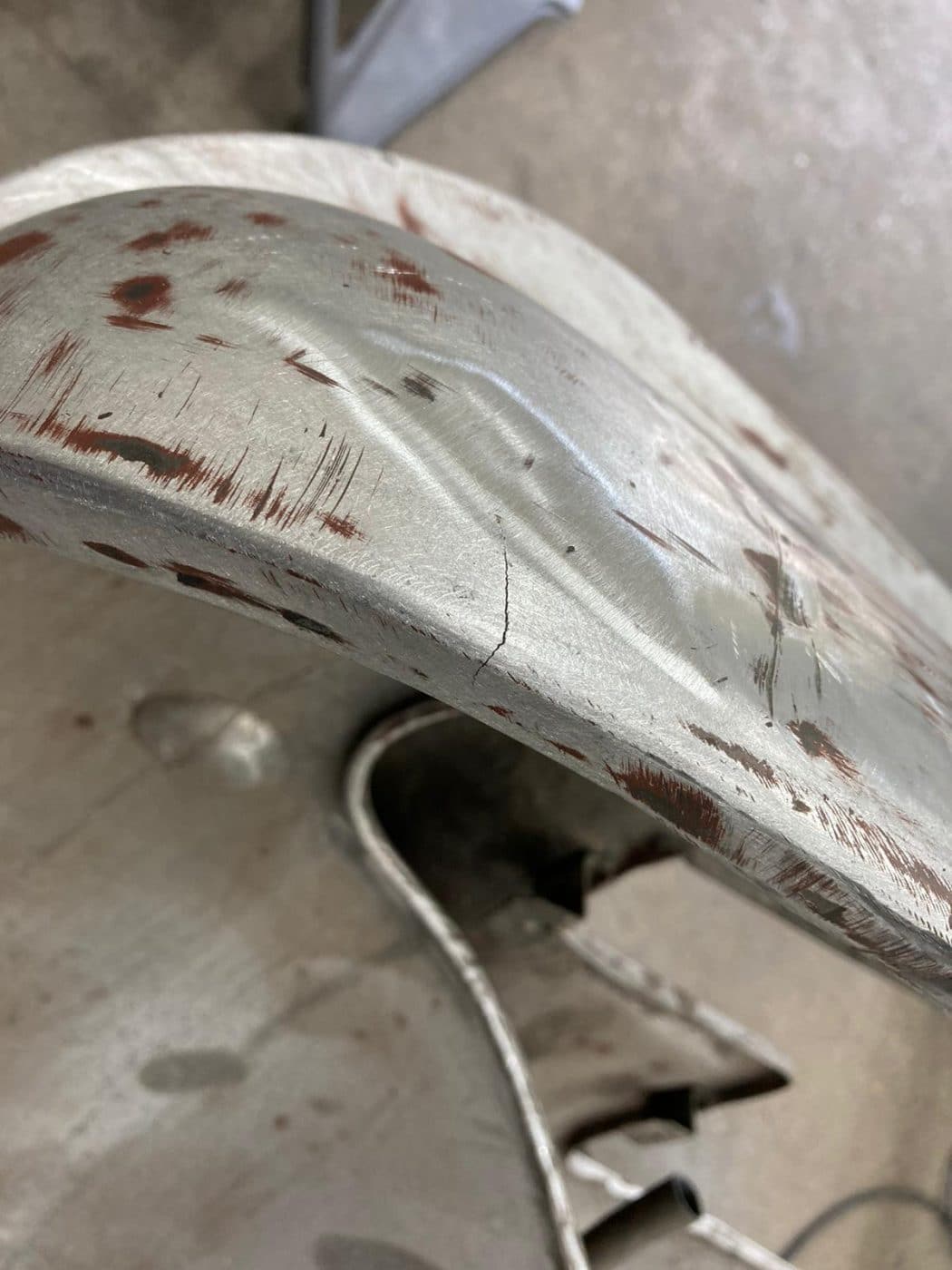 Aston martin DB2 4 fabricating for the bonnet 18 1