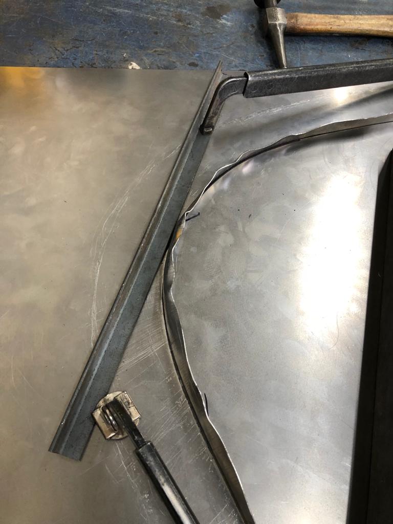 Riley LH scuttle fabrication 1