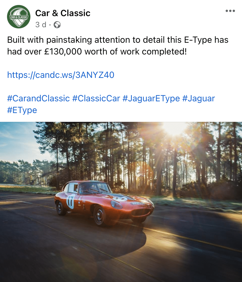 240821 Car Classic Jaguar E Type 1